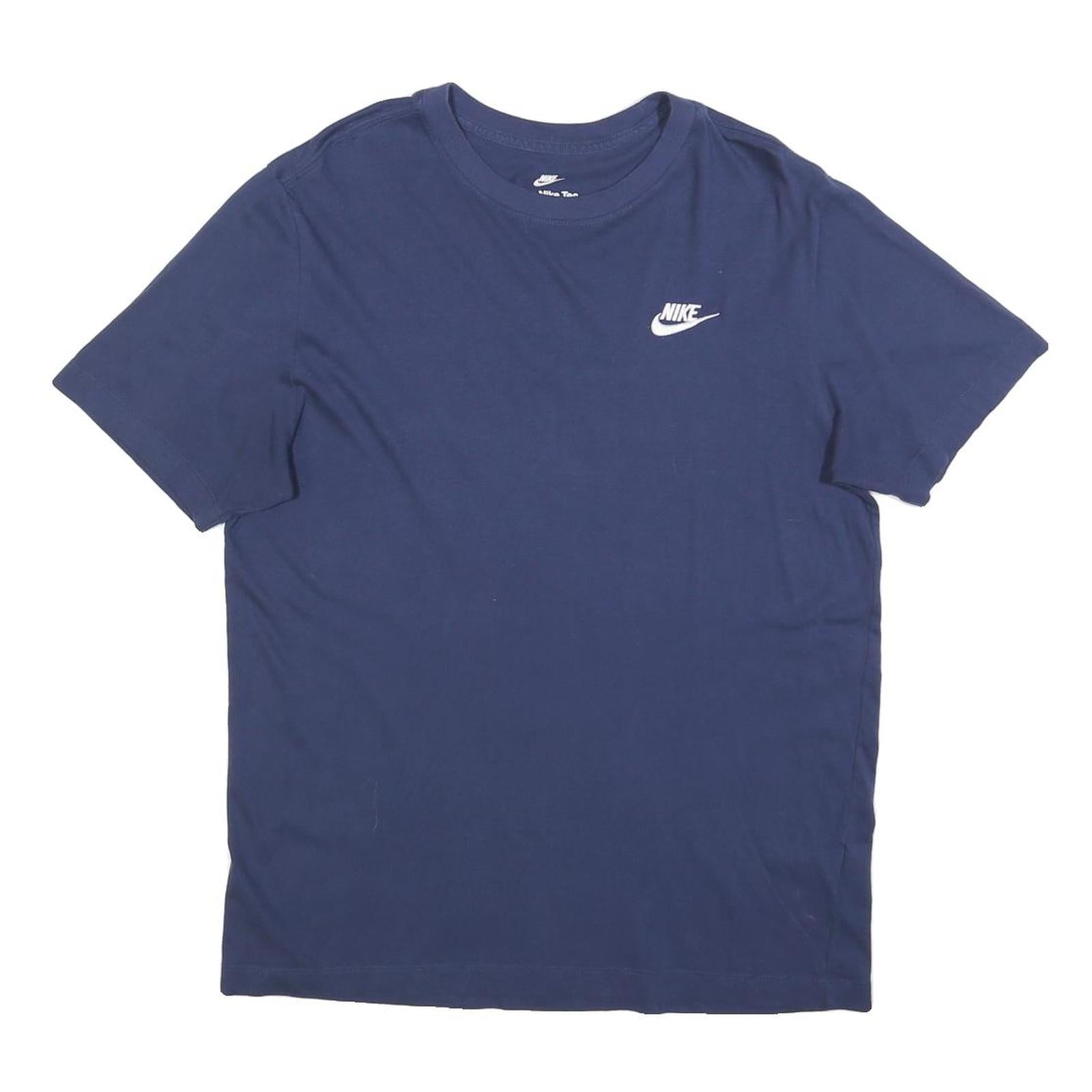 NIKE Mens Blue Logo Graphic T-Shirt M Short Sleeve Crew Neck Casual Refurbished - N/A refurbished available on Cerqular