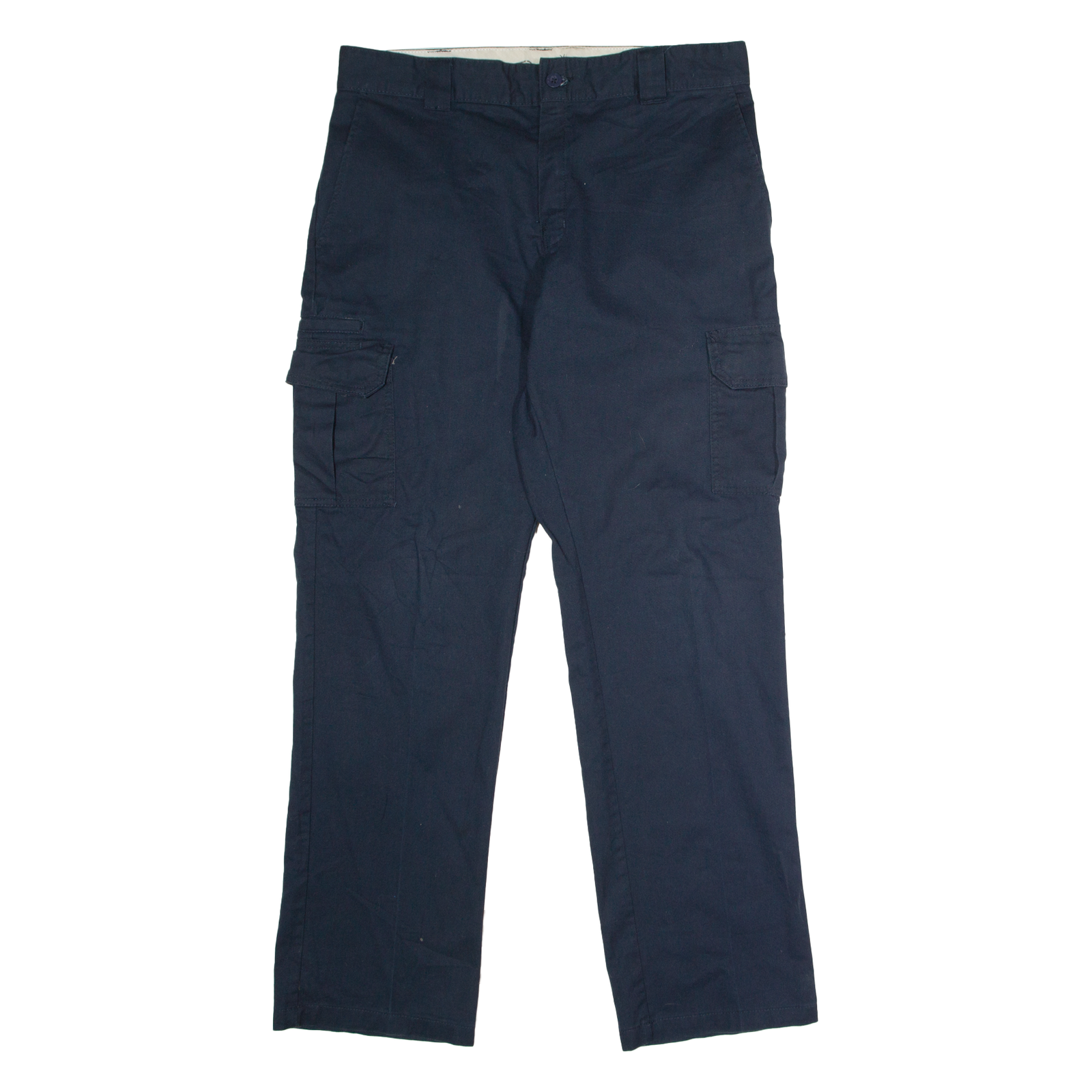 DICKIES Flex Workwear Cargo Mens Trousers Blue Regular Straight W36 L34 Refurbished - N/A refurbished available on Cerqular