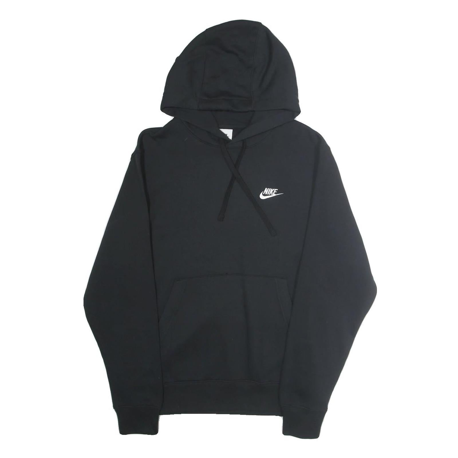 NIKE Mens Black Hoodie S Cotton Pullover Classic Logo Casual Refurbished - N/A refurbished available on Cerqular