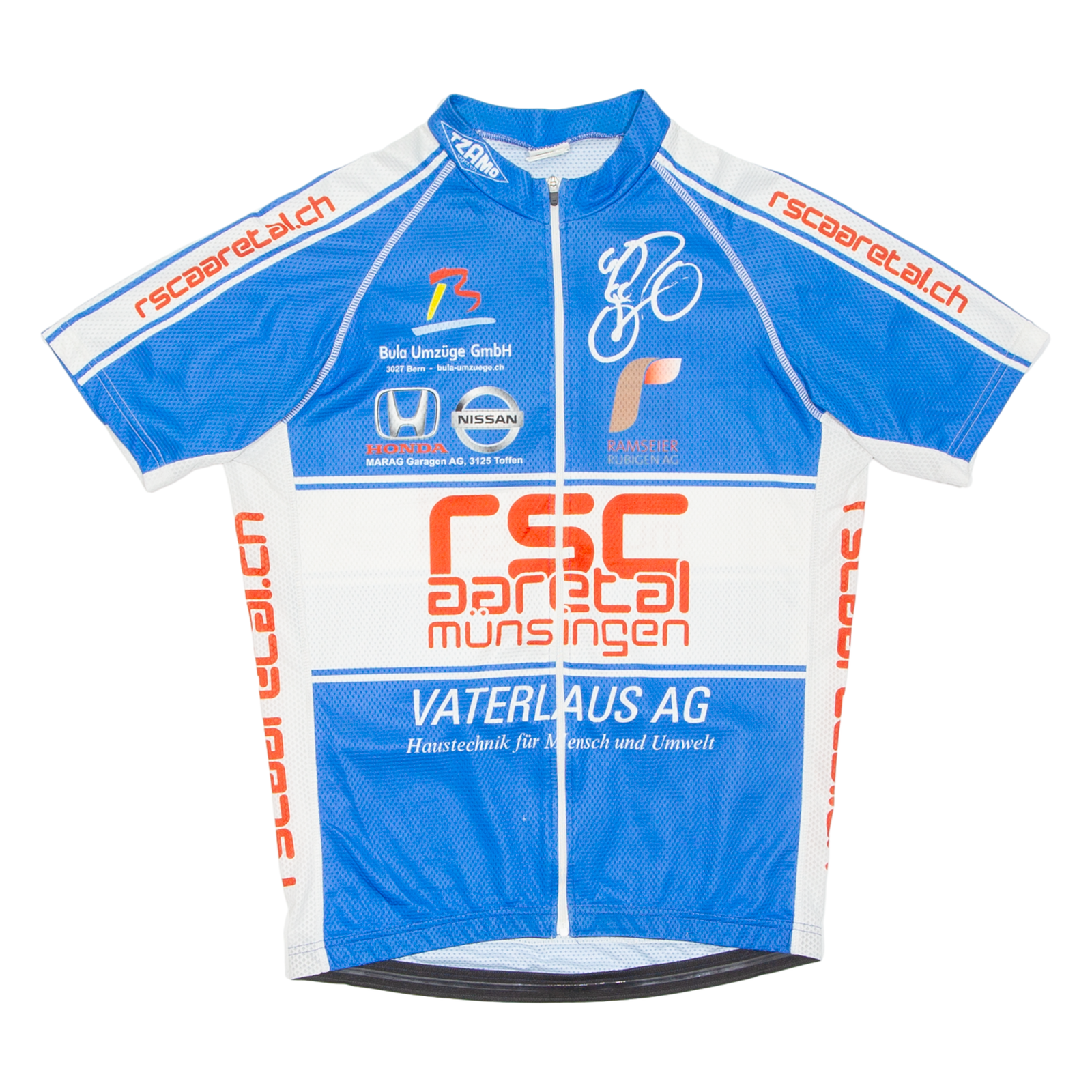Cycling Mens Jersey Blue Full Zip M Refurbished - N/A refurbished available on Cerqular