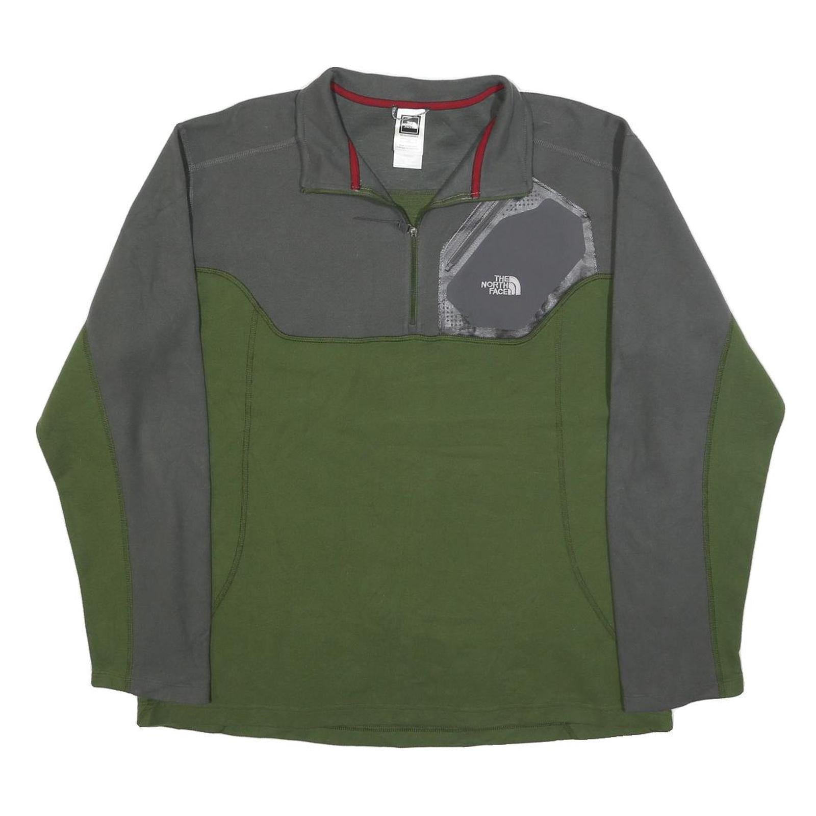 Buy THE NORTH FACE Mens Green & Grey Plain Jumper Half Zip Basic Knit L Outdoor Refurbished - $49.39 THE NORTH FACE Mens Green & Grey Plain Jumper Half Zip Basic Knit L Outdoor Refurbished - N/A refurbished available on Cerqular
