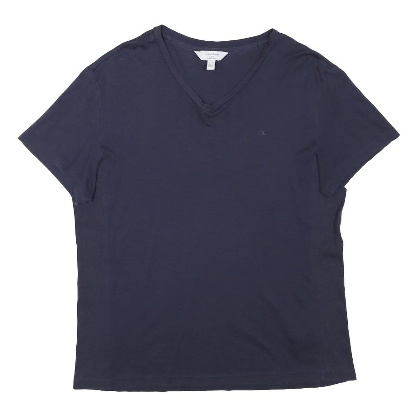 Buy CALVIN KLEIN Womens Navy Blue V-Neck T-Shirt M Short Sleeve Classic Cotton Blend Refurbished - $18.19 CALVIN KLEIN Womens Navy Blue V-Neck T-Shirt M Short Sleeve Classic Cotton Blend Refurbished - N/A refurbished available on Cerqular