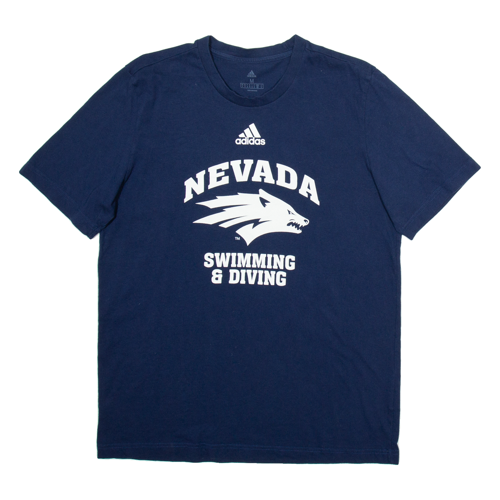 ADIDAS Nevada Swimming & Diving Mens T-Shirt Blue USA M Refurbished - N/A refurbished available on Cerqular