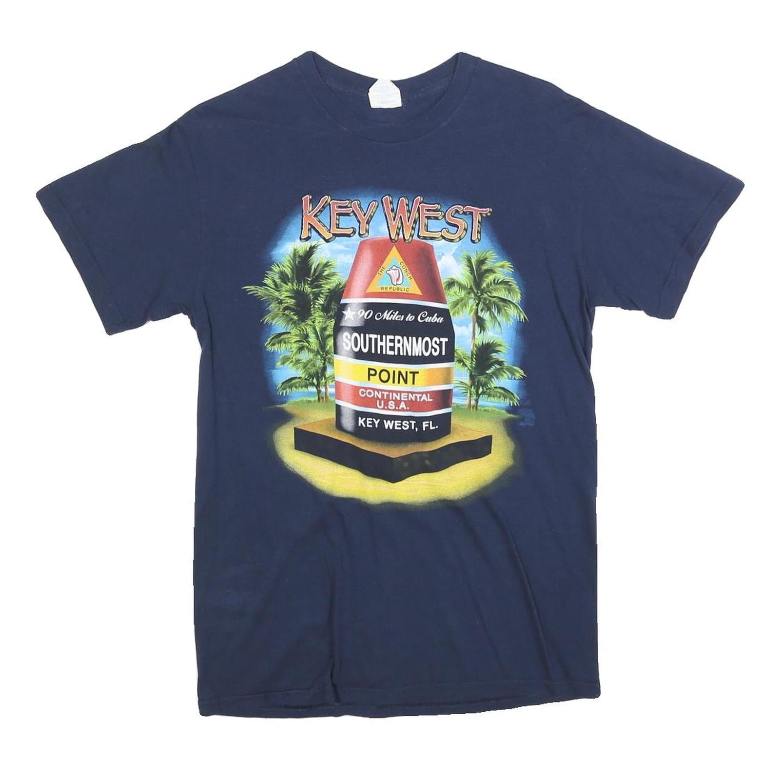 Buy GILDAN Mens Navy Blue Key West Graphic T-Shirt S Short Sleeve Crew Neck Vacation Refurbished - $12.99 GILDAN Mens Navy Blue Key West Graphic T-Shirt S Short Sleeve Crew Neck Vacation Refurbished - N/A refurbished available on Cerqular