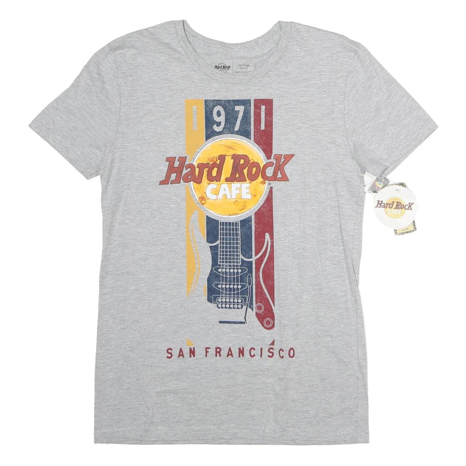 HARD ROCK CAFE Mens Grey 1971 San Francisco Graphic T-Shirt S Short Sleeve Crew Refurbished - N/A refurbished available on Cerqular