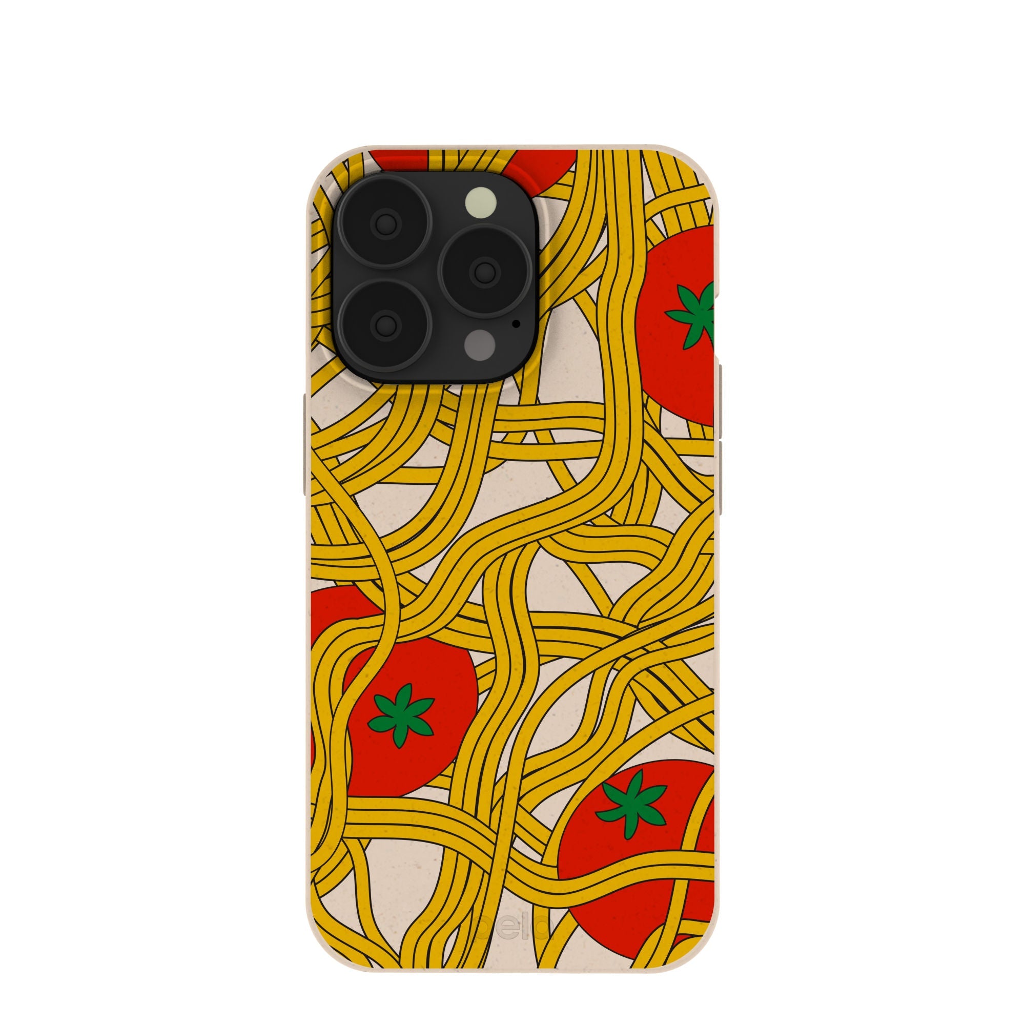 Seashell Spaghetti Splash iPhone 13 Pro Case Refurbished - Pela Case refurbished available on Cerqular
