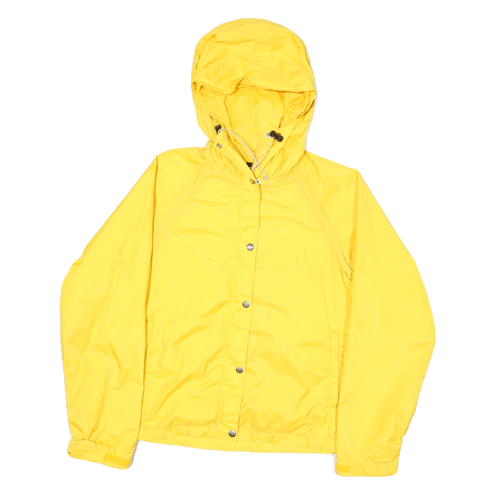 THE NORTH FACE Womens Yellow Outdoor Jacket M Polyester Blend Zip Hooded Plain Refurbished - N/A refurbished available on Cerqular