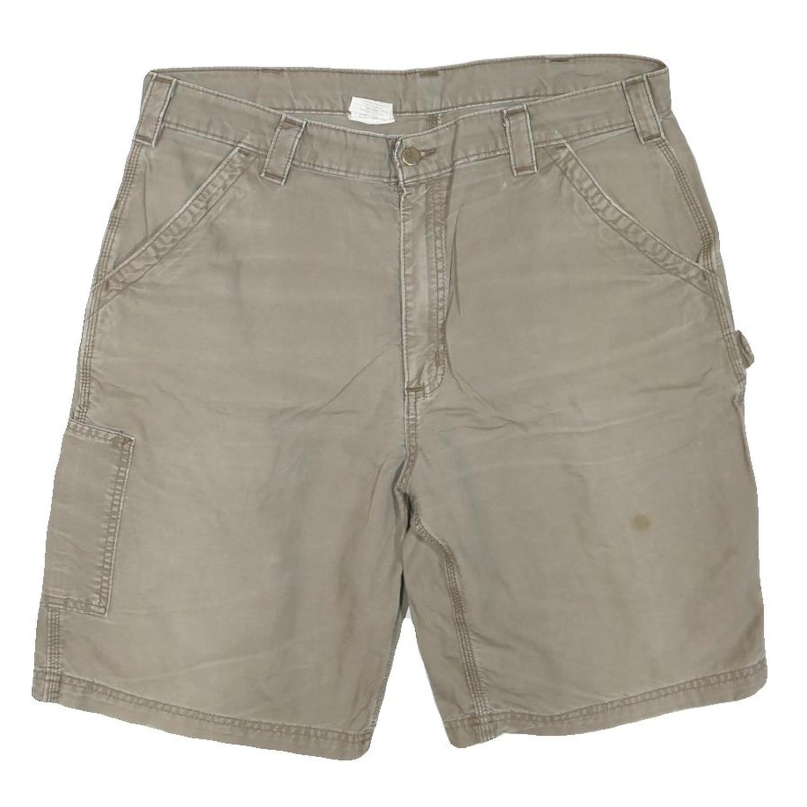 CARHARTT Mens Shorts Beige Casual L W38 Workwear Comfort Cotton Blend Refurbished - N/A refurbished available on Cerqular