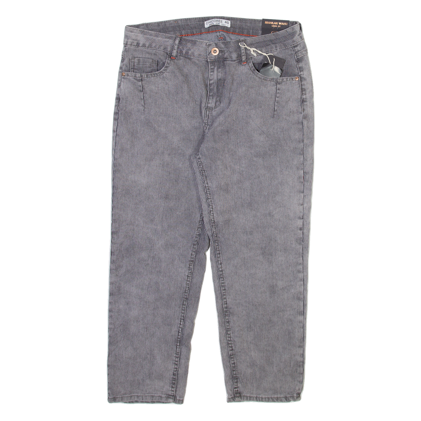 CHICOREE Womens Trousers Grey Regular Tapered W30 L23 Refurbished - N/A refurbished available on Cerqular