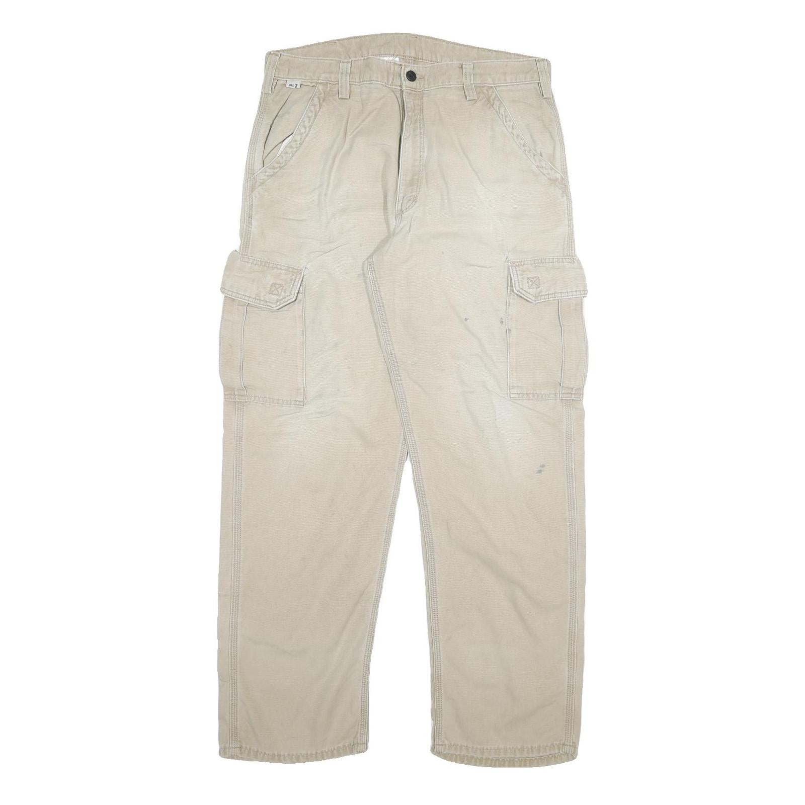 Buy CARHARTT Mens Beige Relaxed Cargo Zip Trousers W34 L31 Durable Cotton Blend Refurbished - $40.29 CARHARTT Mens Beige Relaxed Cargo Zip Trousers W34 L31 Durable Cotton Blend Refurbished - N/A refurbished available on Cerqular
