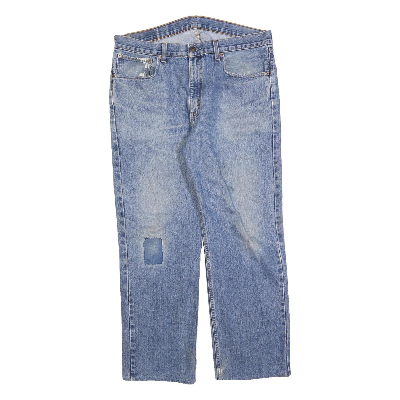 LEVI'S 751 Mens Jeans Blue Relaxed Straight Denim Light W36 L30 Classic Zip Refurbished - N/A refurbished available on Cerqular