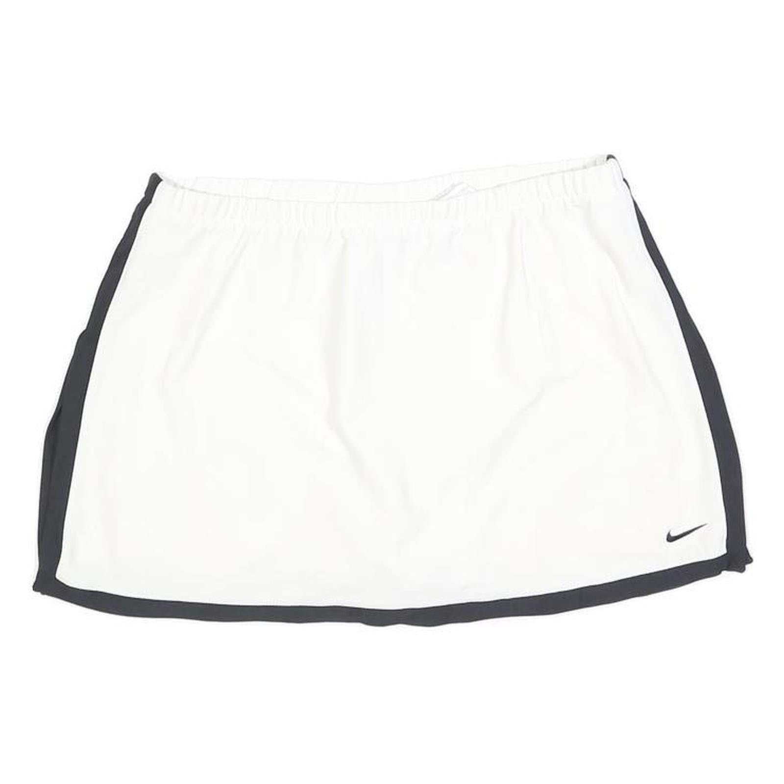 NIKE Womens White & Black Sports Skort Short Polyester Blend Size S Athletic Refurbished - N/A refurbished available on Cerqular