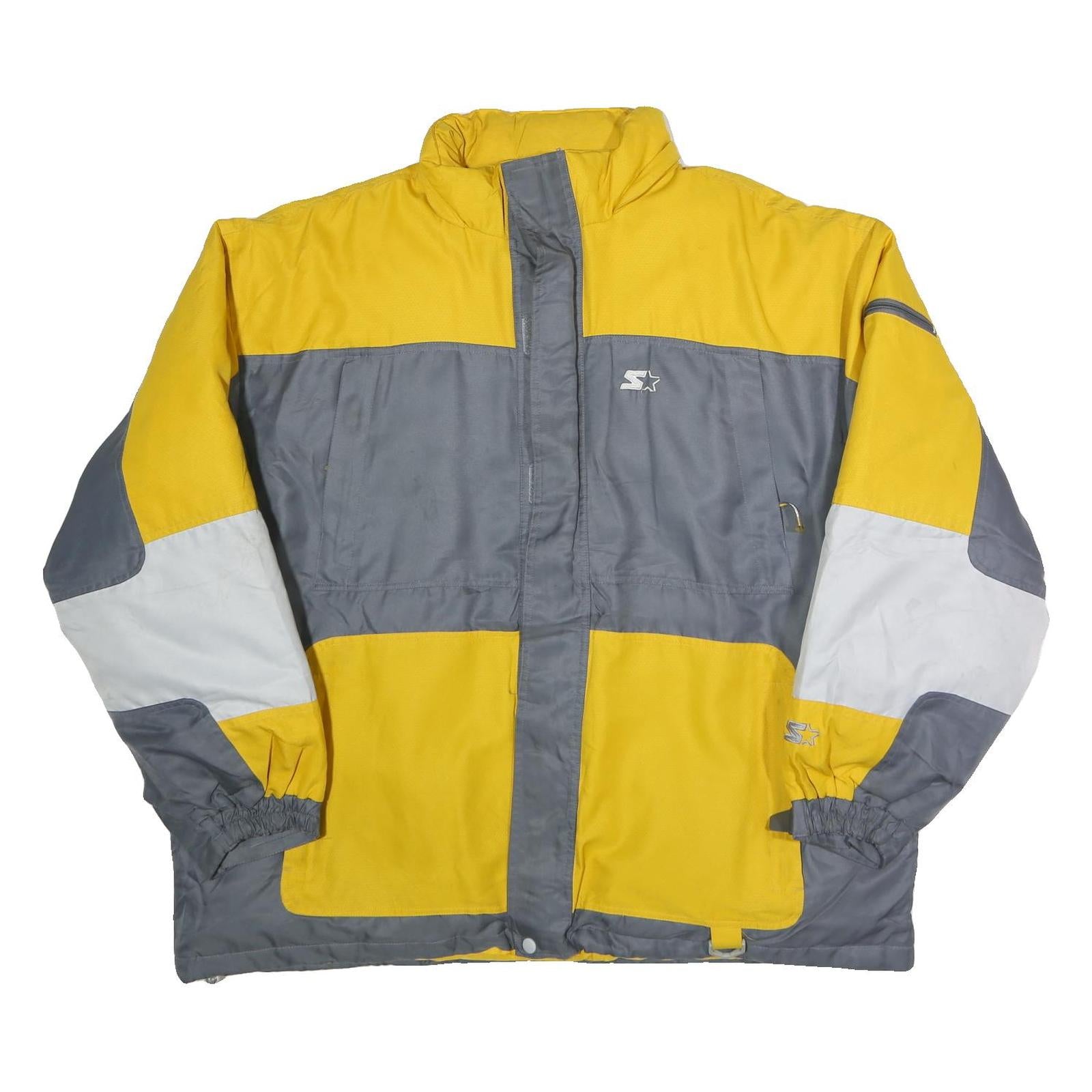 Buy STARTER Mens Yellow & Grey Zip Jacket XL Polyester Blend Colourblock Sportswear Refurbished - $36.39 STARTER Mens Yellow & Grey Zip Jacket XL Polyester Blend Colourblock Sportswear Refurbished - N/A refurbished available on Cerqular