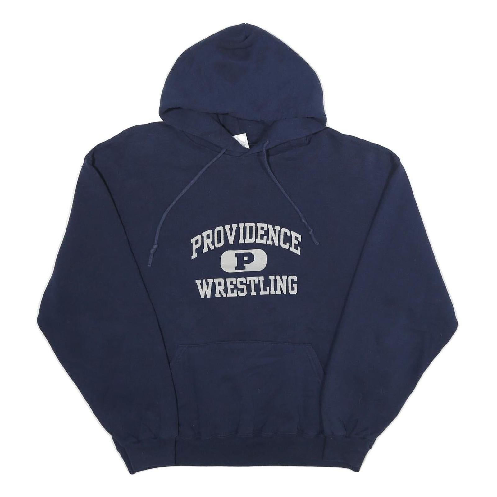 RUSSELL ATHLETIC Mens Navy Providence Wrestling Hoodie L Cotton Blend Pullover Refurbished - N/A refurbished available on Cerqular