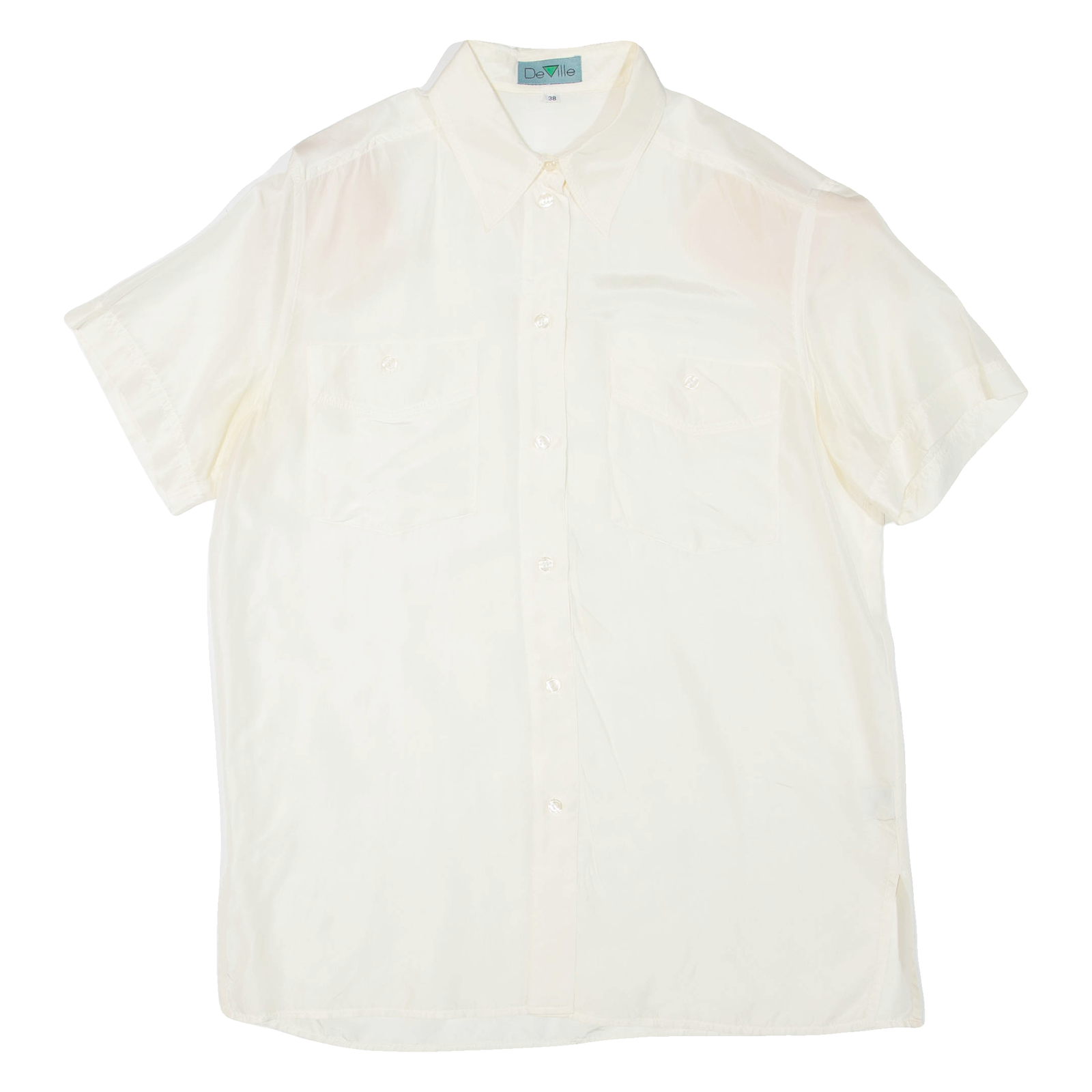 DEVILLE Womens Shirt Beige Collared M Refurbished - N/A refurbished available on Cerqular