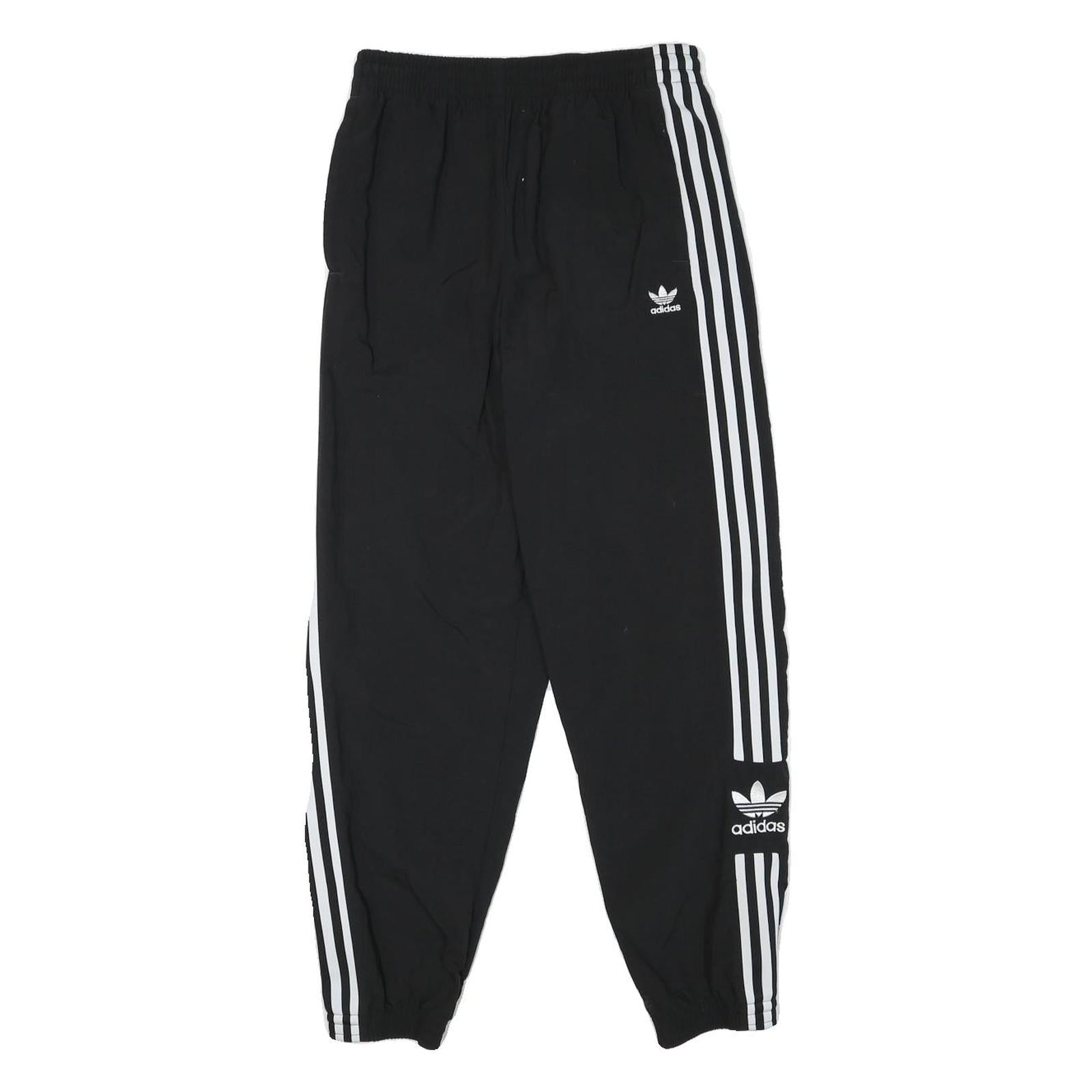 ADIDAS Womens Joggers Black & White Regular Tapered UK 10 W25 L27 Casual Sports Refurbished - N/A refurbished available on Cerqular
