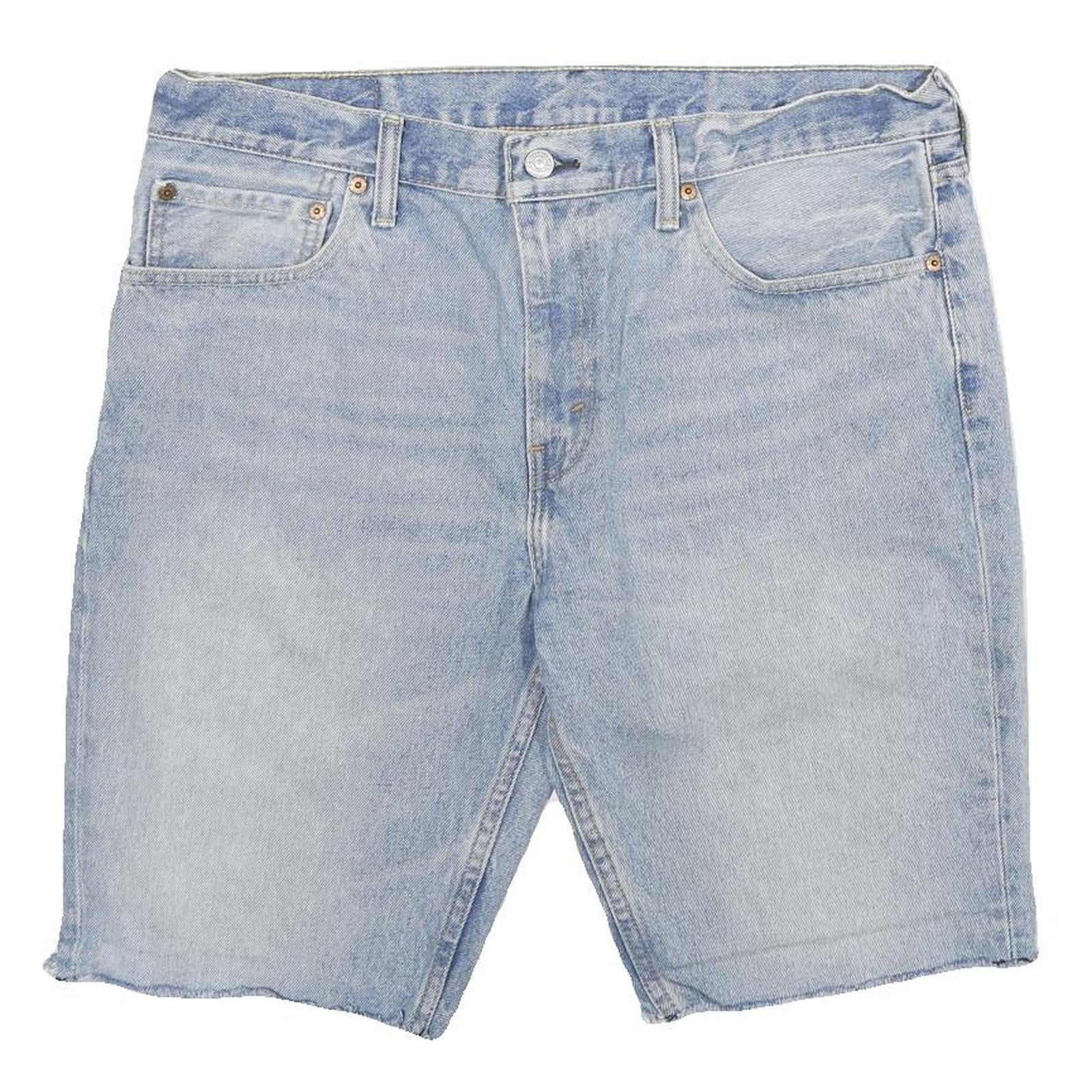 LEVI'S Mens Shorts Blue Denim Cut-Off L W36 Classic Cotton Casual Refurbished - N/A refurbished available on Cerqular