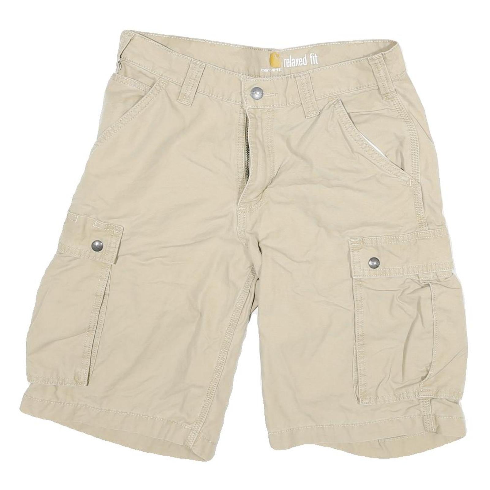 CARHARTT Mens Shorts Beige Cargo Relaxed Fit L W30 Workwear Utility Cotton Blend Refurbished - N/A refurbished available on Cerqular