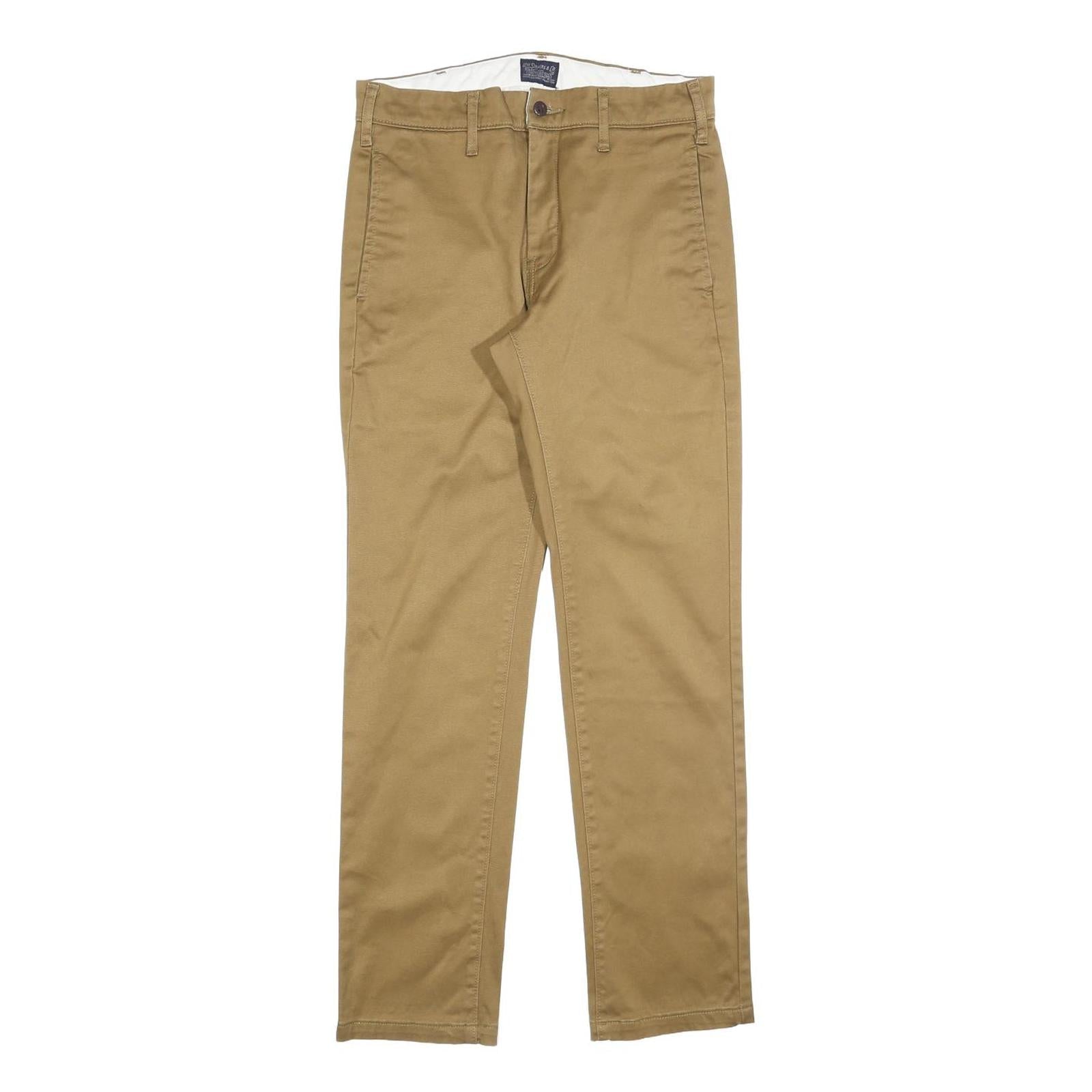 LEVI'S Mens Cotton Blend Beige Slim Straight Trousers W28 L30 Classic Zip Refurbished - N/A refurbished available on Cerqular