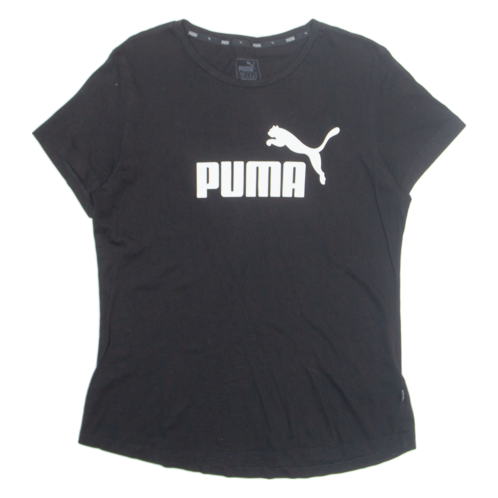 PUMA Womens T-Shirt Black UK 14 Refurbished - N/A refurbished available on Cerqular