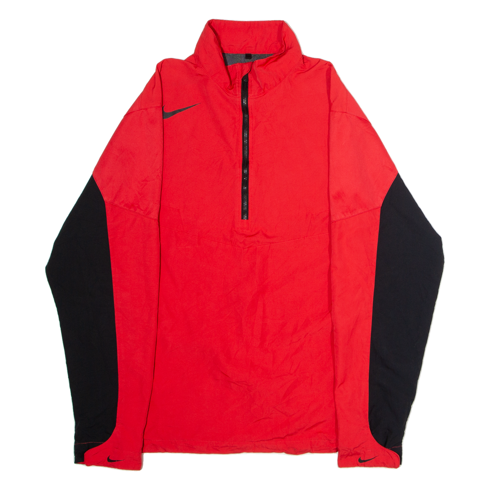 NIKE Golf Mens Pullover Jacket Red Colourblock S Refurbished - N/A refurbished available on Cerqular
