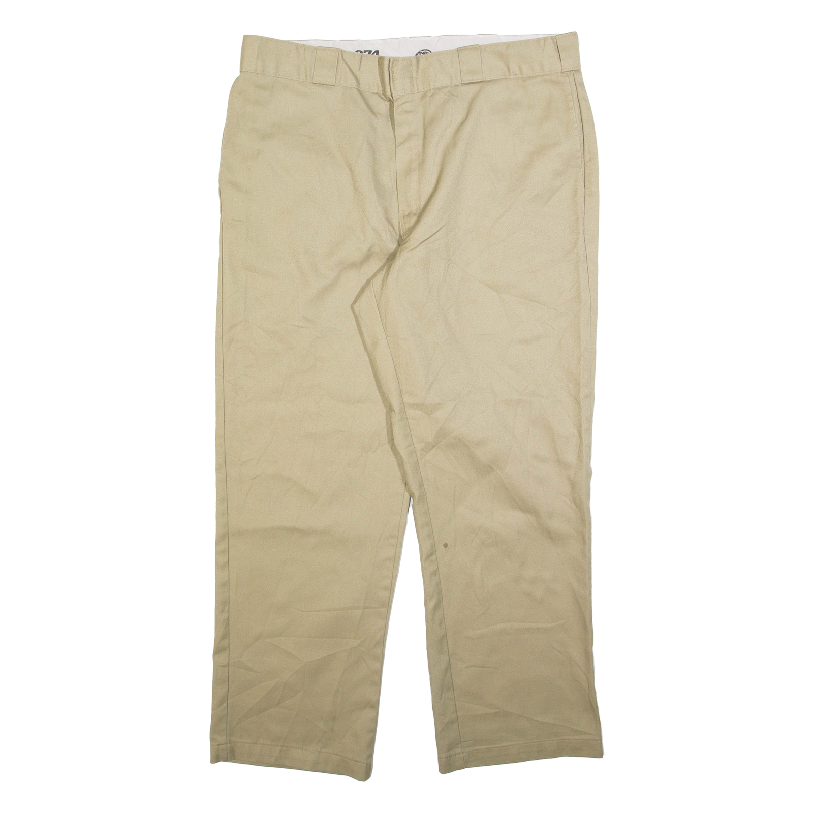 DICKIES Mens Trousers Beige Regular Straight W38 L30 Refurbished - N/A refurbished available on Cerqular