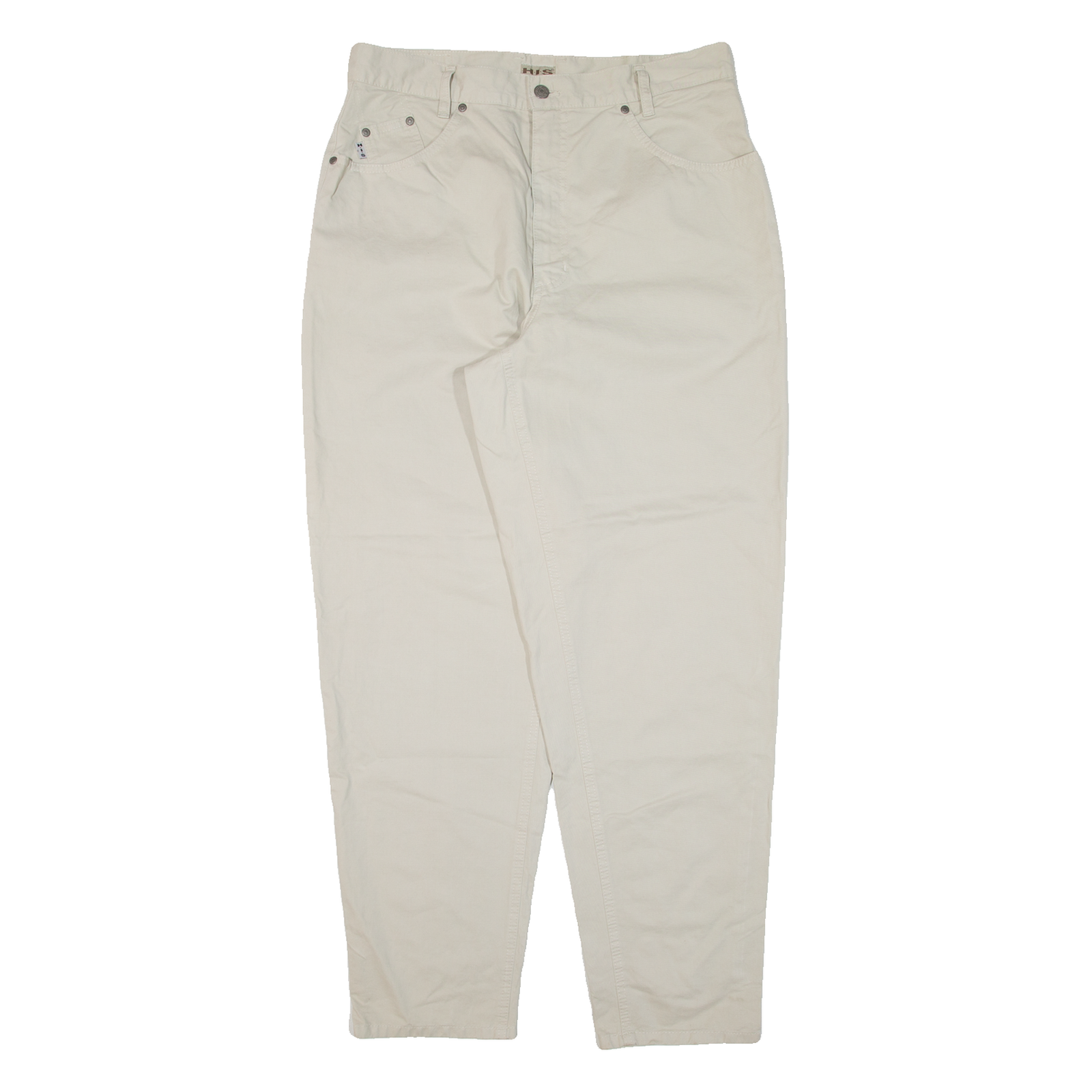 H.I.S Womens Trousers Beige Relaxed Tapered W34 L30 Refurbished - N/A refurbished available on Cerqular