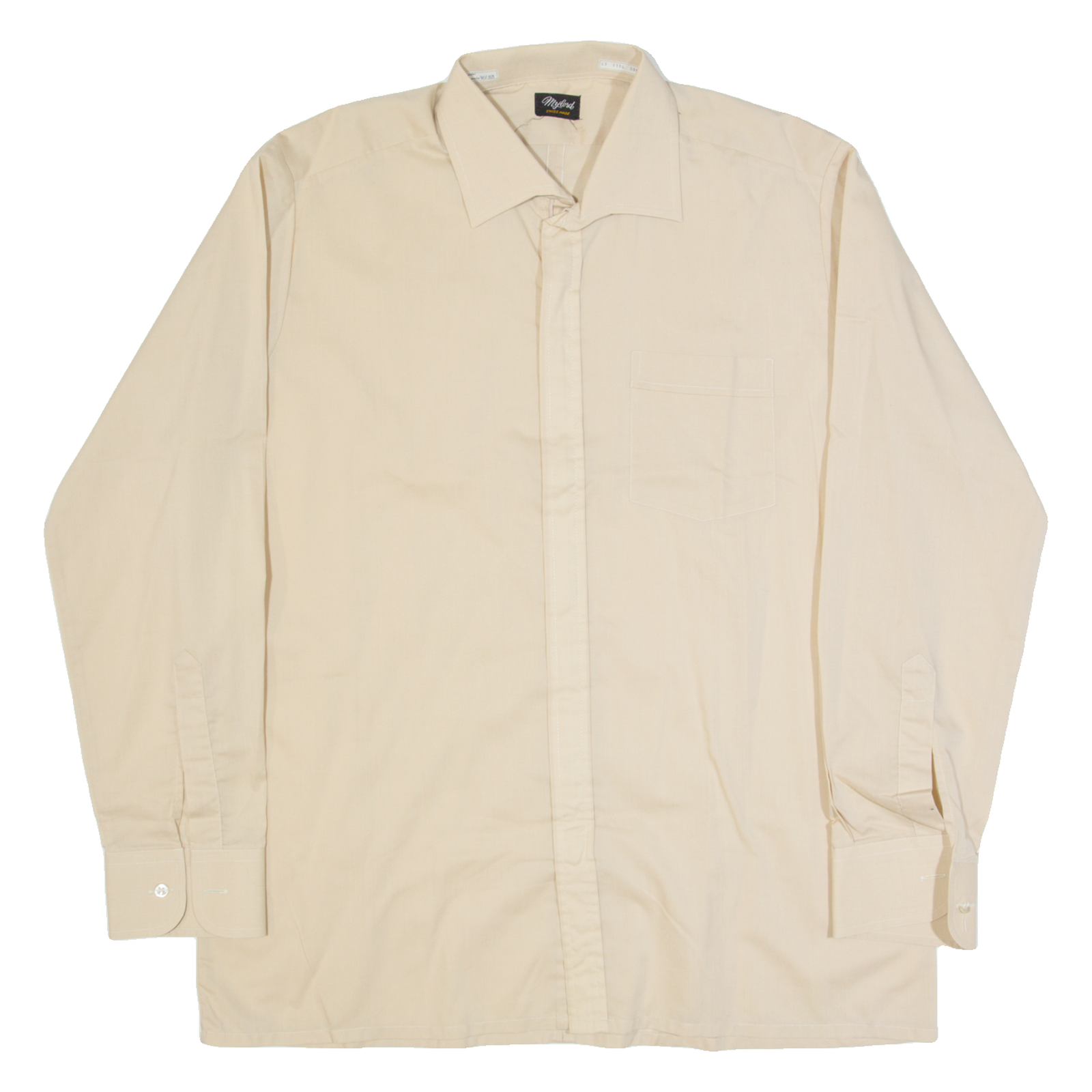 Buy MY LORD Zip Up Mens Plain Shirt Beige Long Sleeve L Refurbished - $18.19 MY LORD Zip Up Mens Plain Shirt Beige Long Sleeve L Refurbished - N/A refurbished available on Cerqular