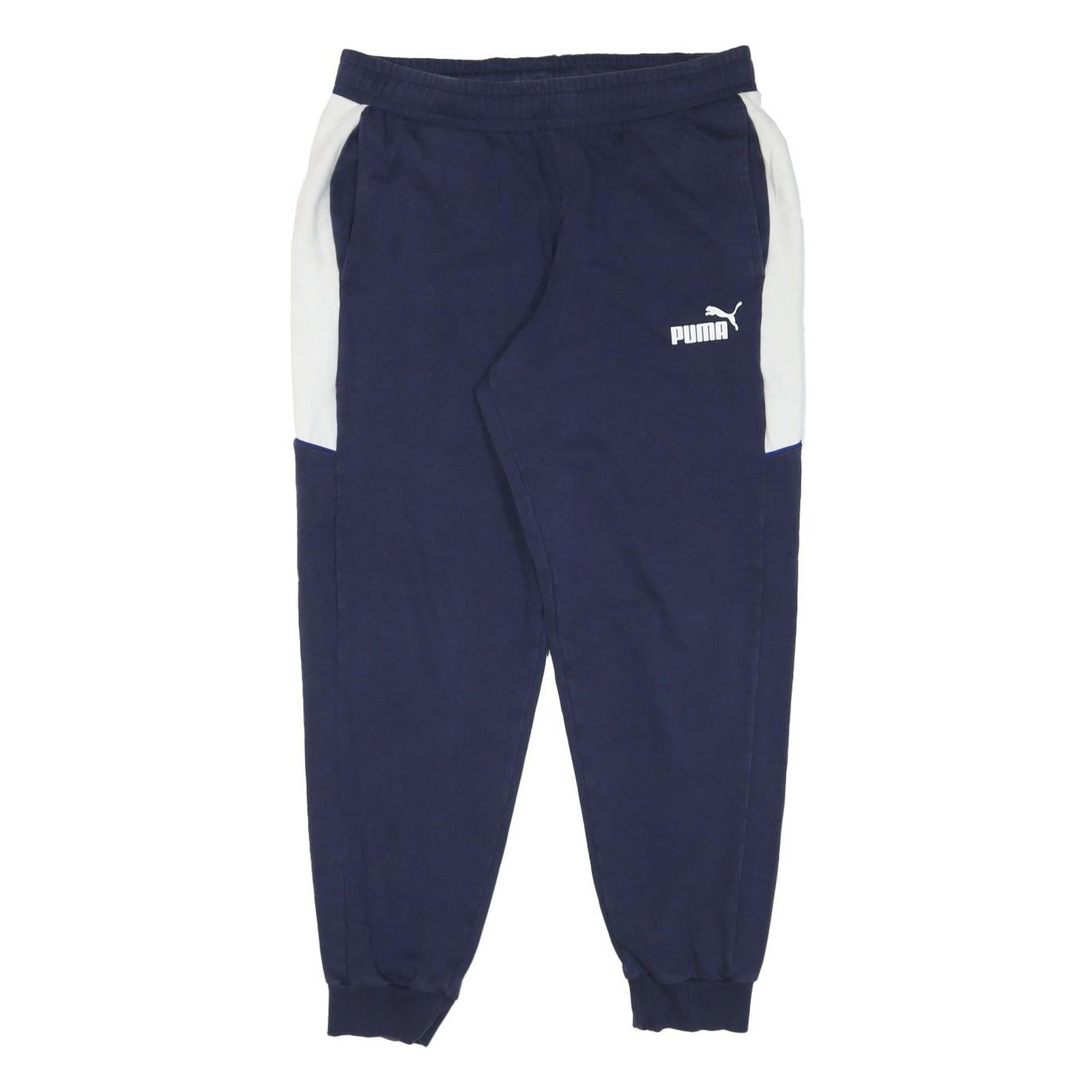 Buy PUMA Mens Joggers Navy Blue & White Slim Tapered M W34 L29 Cotton Blend Refurbished - $25.99 PUMA Mens Joggers Navy Blue & White Slim Tapered M W34 L29 Cotton Blend Refurbished - N/A refurbished available on Cerqular