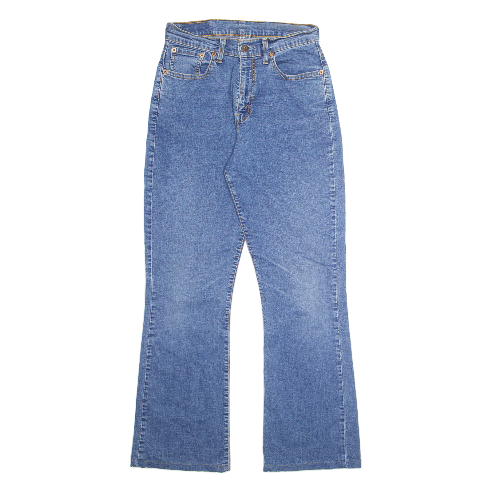 LEVI'S Womens Jeans Blue Regular Bootcut Stone Wash W26 L28 Refurbished - N/A refurbished available on Cerqular