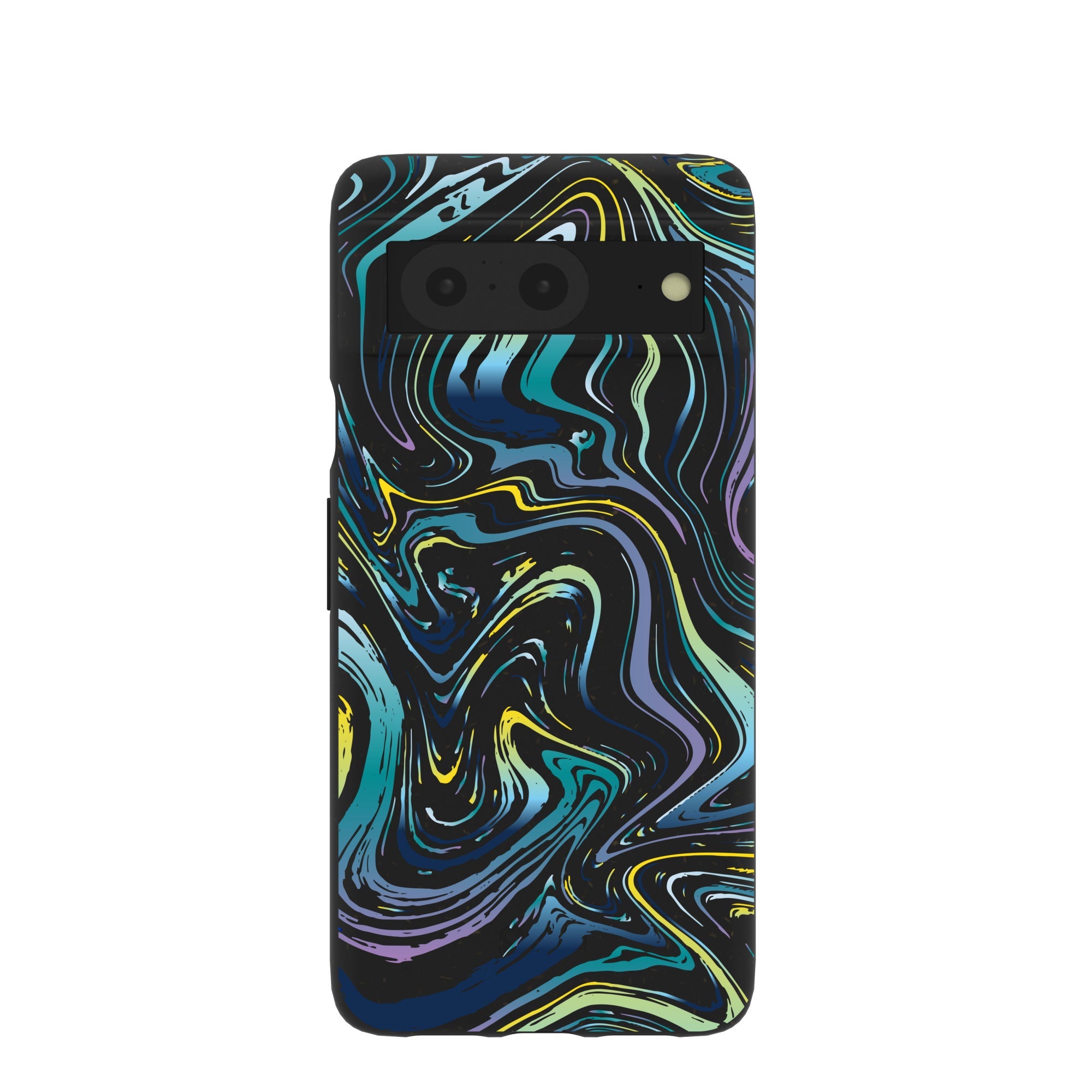 Black Space Waves Google Pixel 8 Case Refurbished - Pela Case refurbished available on Cerqular