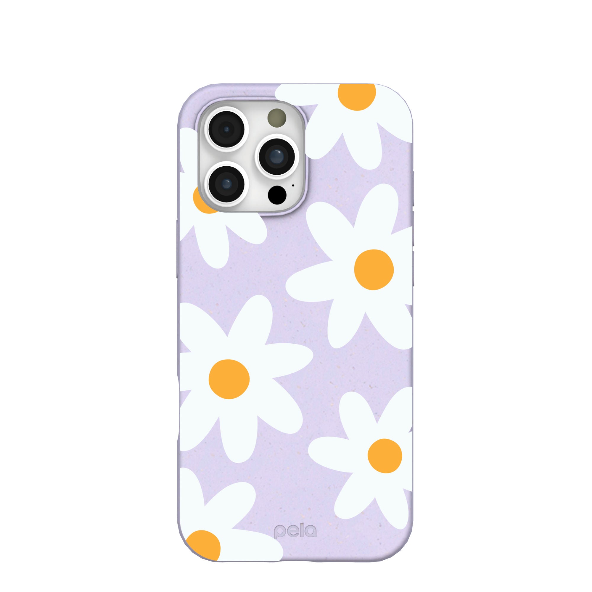 Lavender Daisy iPhone 16 Pro Max Case Refurbished - Pela Case refurbished available on Cerqular
