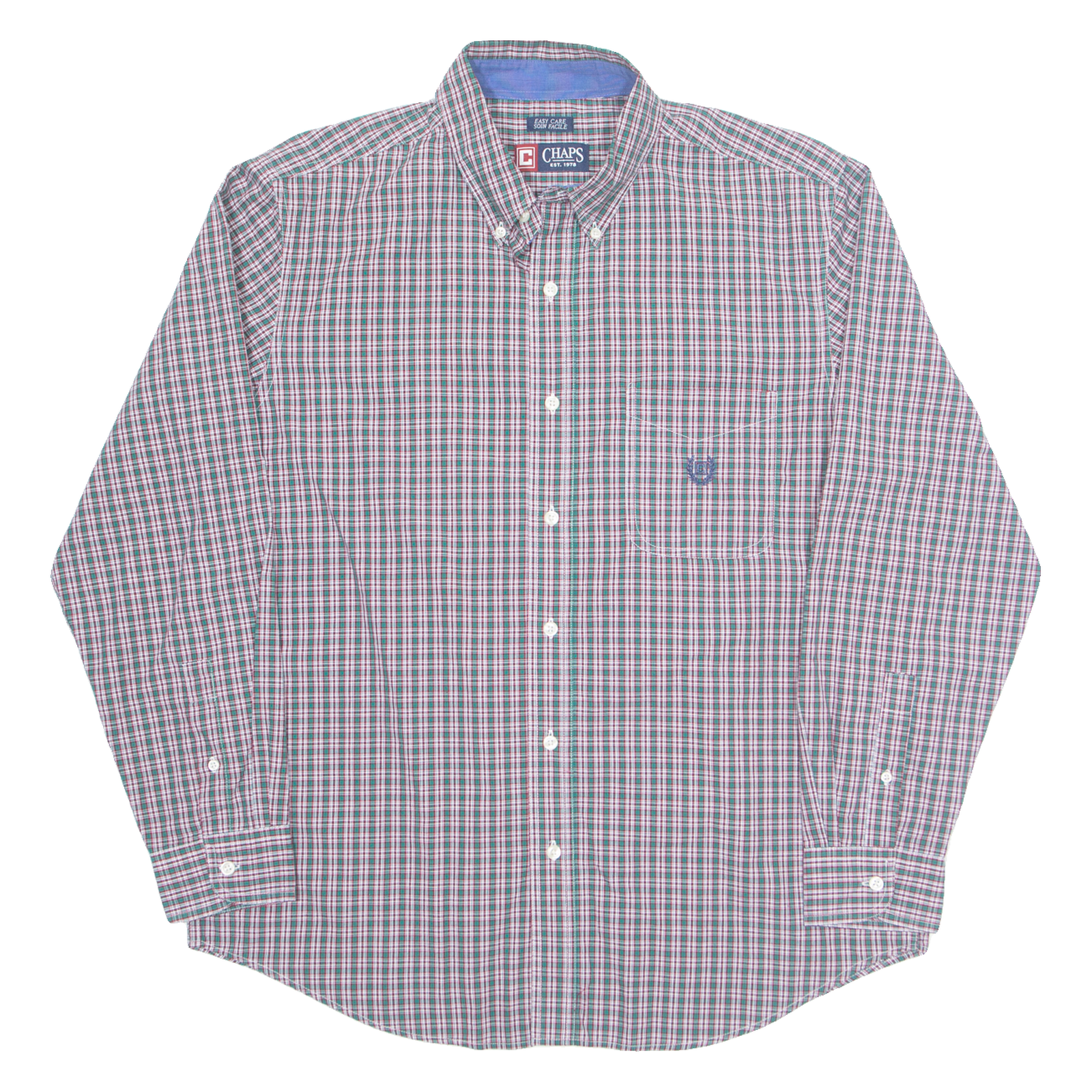Buy CHAPS Mens Shirt Green Plaid Long Sleeve L Refurbished - $27.29 CHAPS Mens Shirt Green Plaid Long Sleeve L Refurbished - N/A refurbished available on Cerqular