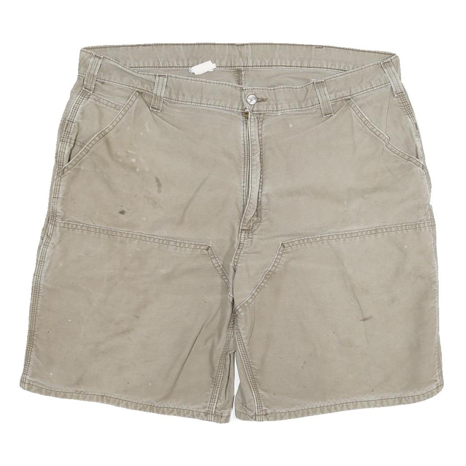 CARHARTT Mens Shorts Beige Casual Cotton Blend 3XL W40 Workwear Utility Refurbished - N/A refurbished available on Cerqular
