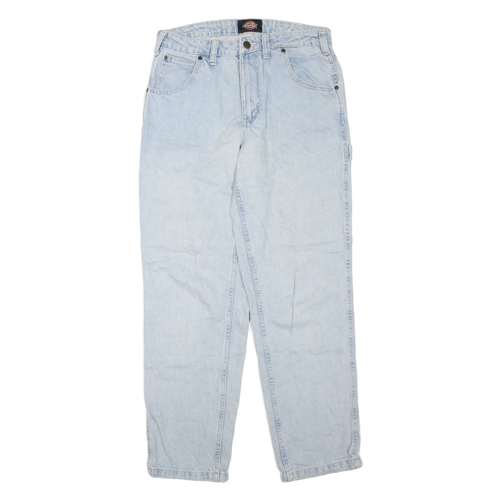 DICKIES Womens Regular Light Blue Denim Jeans W32 L30 Workwear Cotton Blend Zip Refurbished - N/A refurbished available on Cerqular