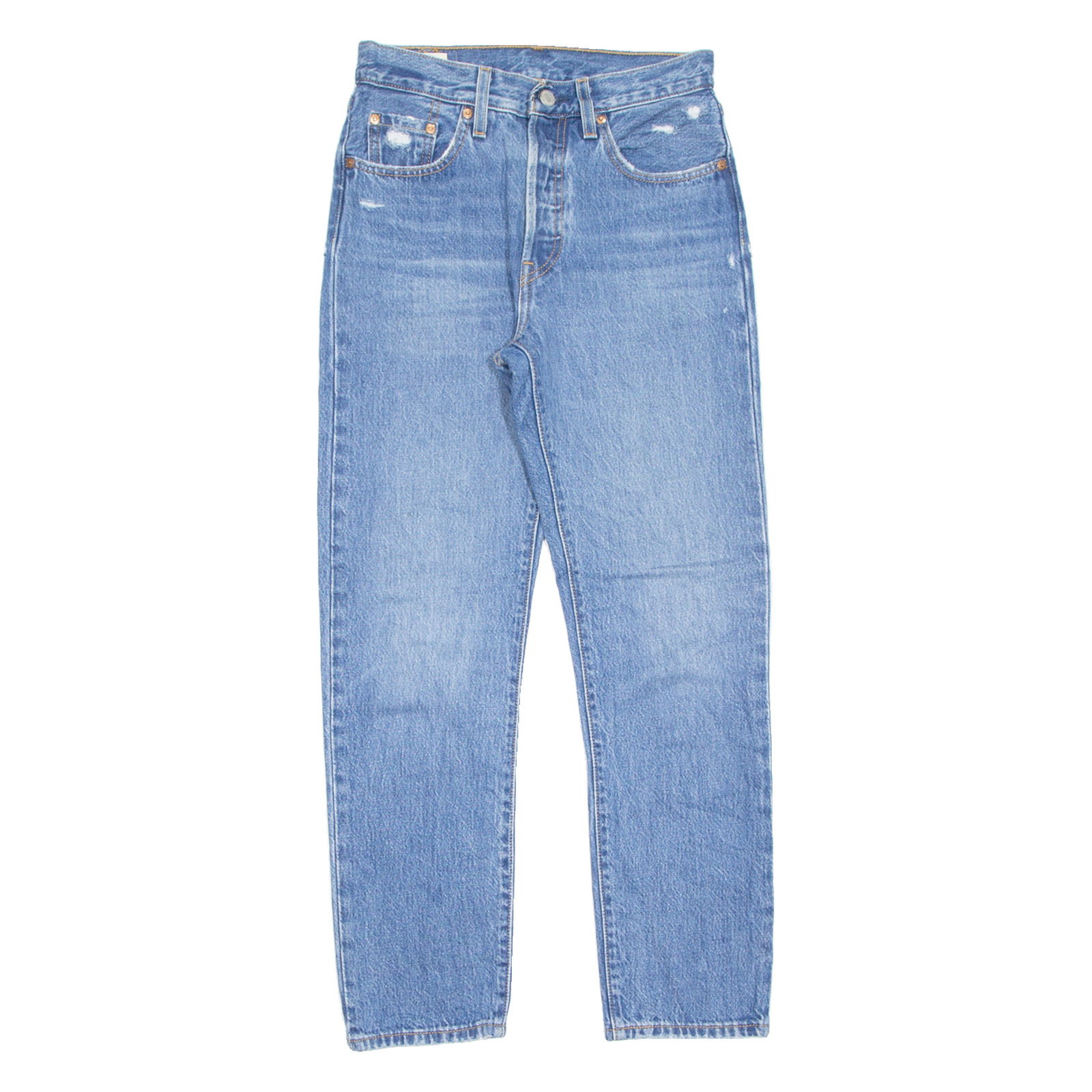 LEVI'S 501 BIG E Jeans Womens Blue Regular Straight Stone Wash W24 L28 Refurbished - N/A refurbished available on Cerqular