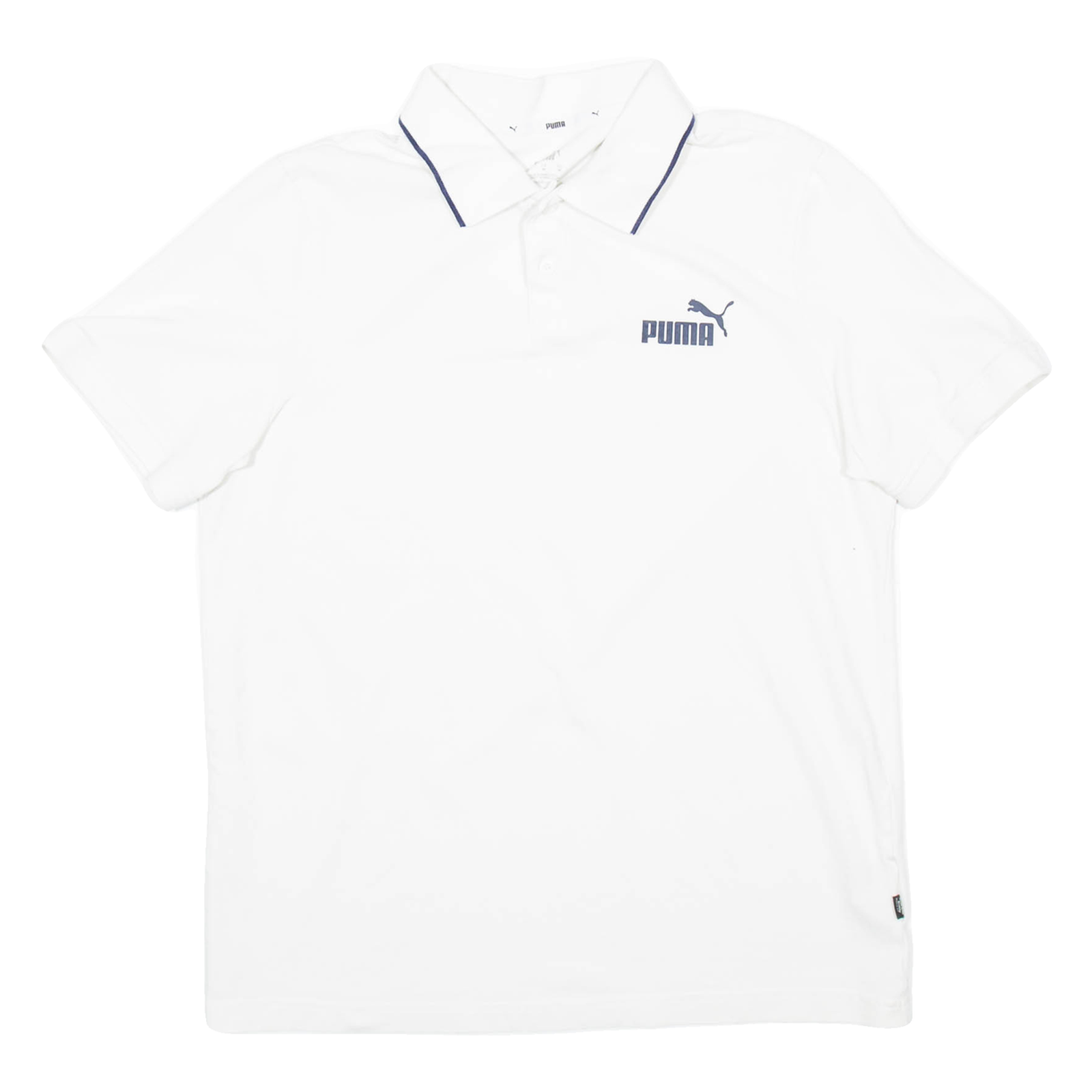 PUMA Mens Polo Shirt White M Refurbished - N/A refurbished available on Cerqular