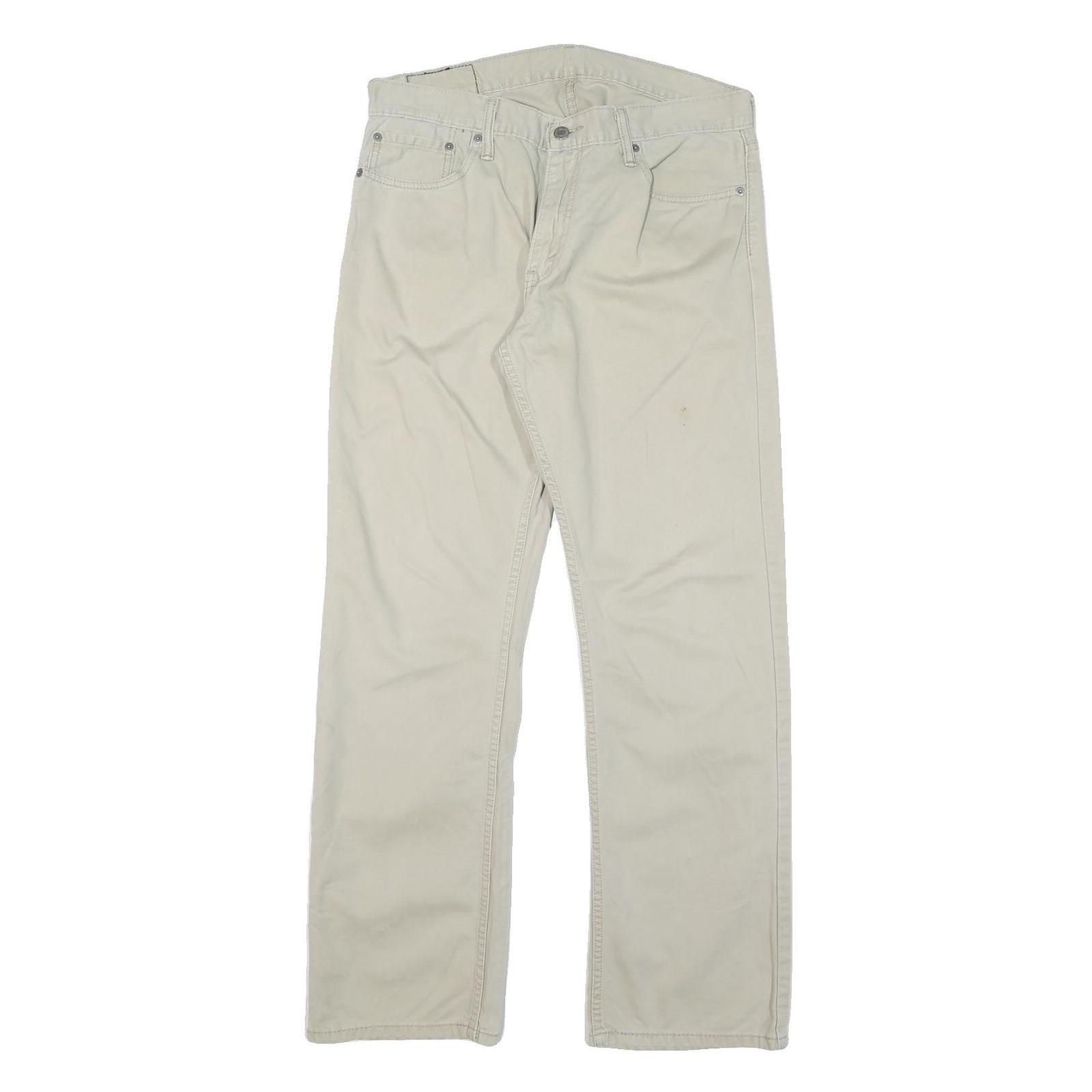 Buy LEVI'S Mens Cotton Blend Beige Regular Fit Straight Leg Trousers W34 L32 Casual Refurbished - $41.59 LEVI'S Mens Cotton Blend Beige Regular Fit Straight Leg Trousers W34 L32 Casual Refurbished - N/A refurbished available on Cerqular
