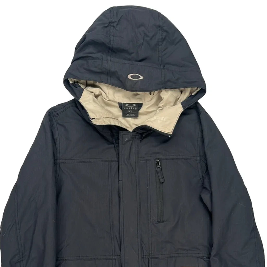 Oakley Jacket - Small Black Polyester Refurbished - Thrifted (note: this is a term often used to describe second- refurbished available on Cerqular
