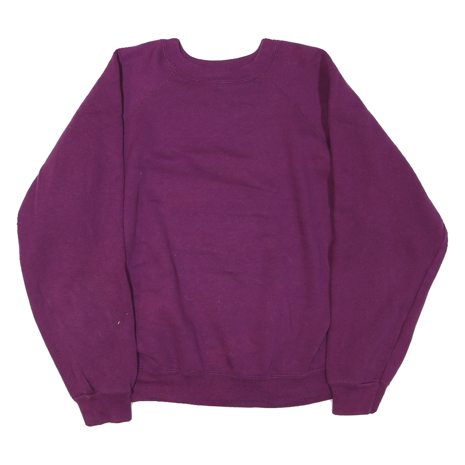 TULTEX Womens Purple Cotton Blend Crew Neck Sweatshirt L Casual Pullover Refurbished - N/A refurbished available on Cerqular