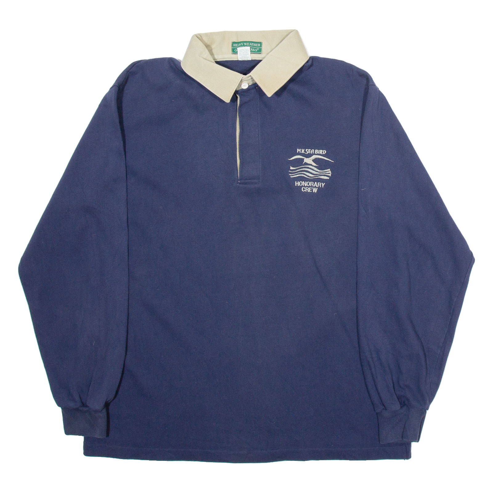 OUTER BANKS Mens Polo Shirt Blue Long Sleeve L Refurbished - N/A refurbished available on Cerqular