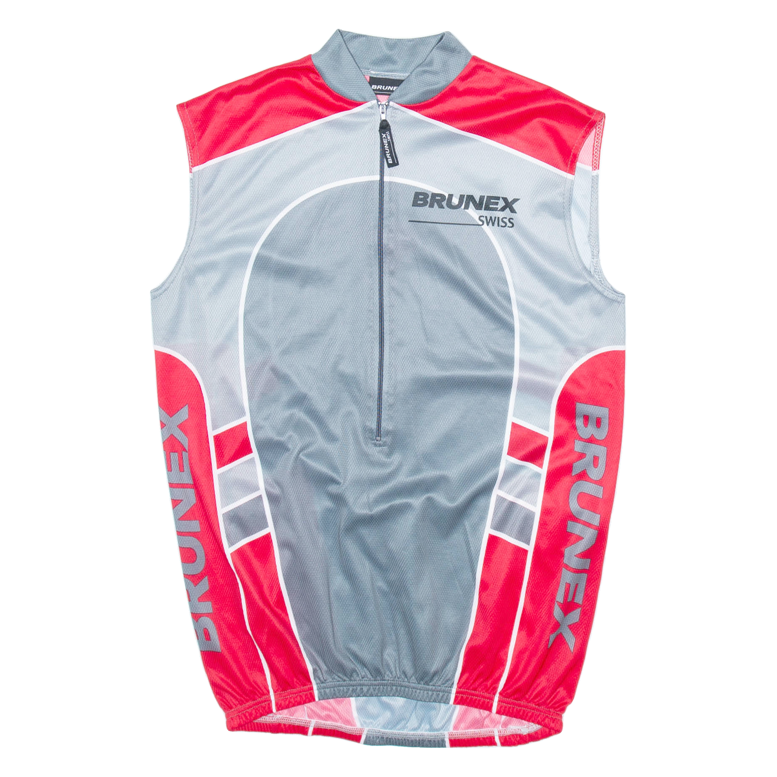 BRUNEX SWISS Cycling Mens Jersey Grey Sleeveless 1/2 Zip L Refurbished - N/A refurbished available on Cerqular