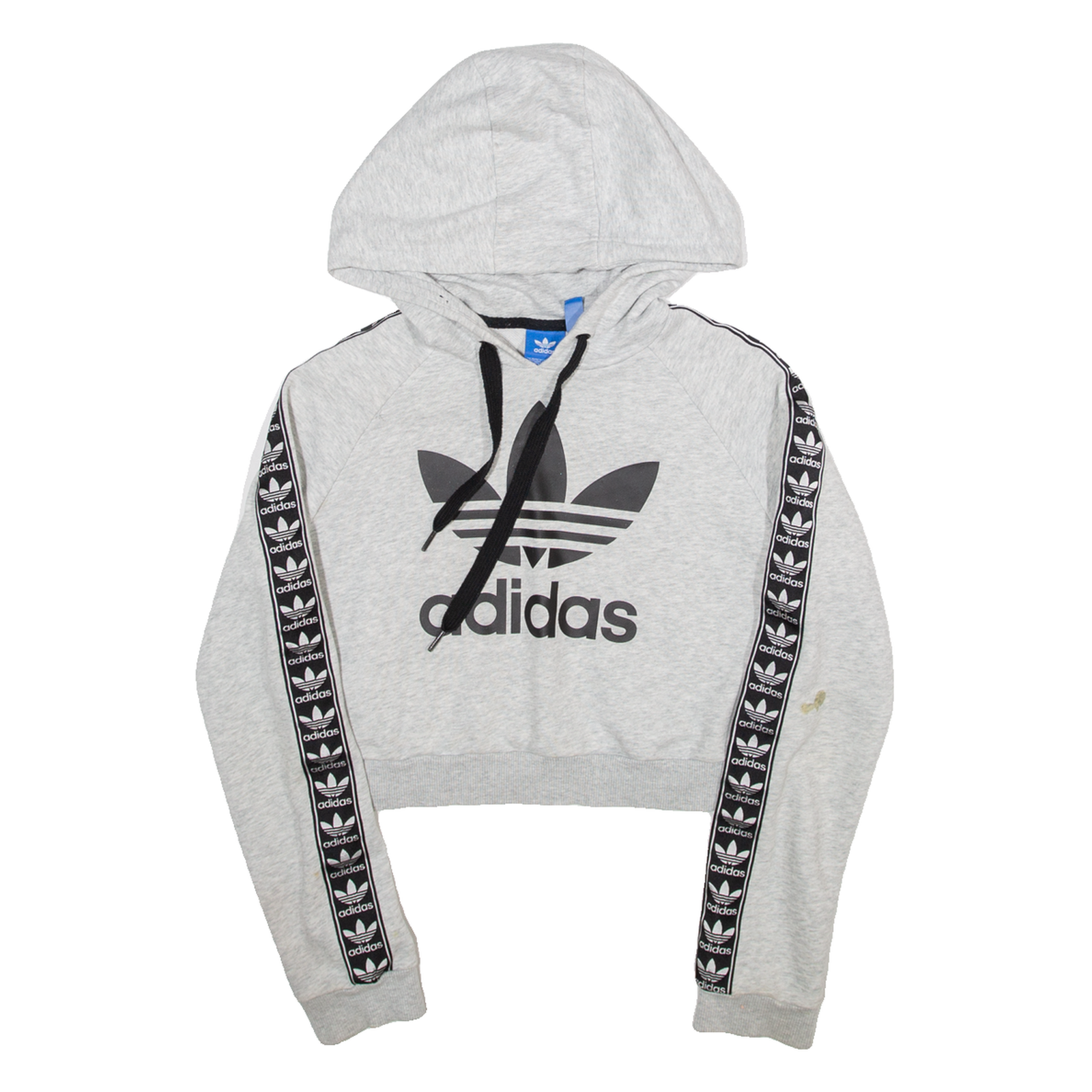 ADIDAS Cropped Womens Grey Hoodie S Refurbished - N/A refurbished available on Cerqular