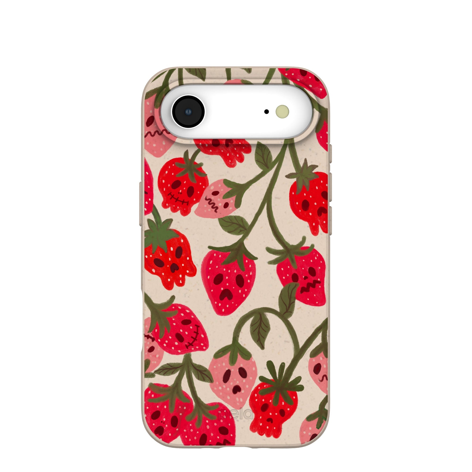 Seashell Strawboories iPhone Air Case | MagSafe Compatibility: With MagSafe Refurbished - Pela Case refurbished available on Cerqular