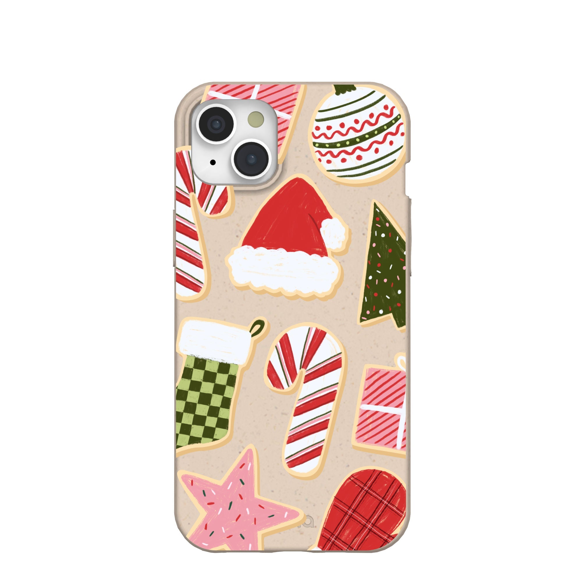 Seashell Festive Cookies iPhone 15 Plus Case Refurbished - Pela Case refurbished available on Cerqular