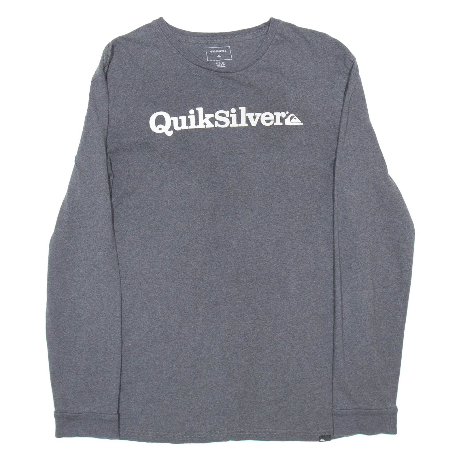 QUIKSILVER Womens T-Shirt Grey Long Sleeve S Refurbished - N/A refurbished available on Cerqular