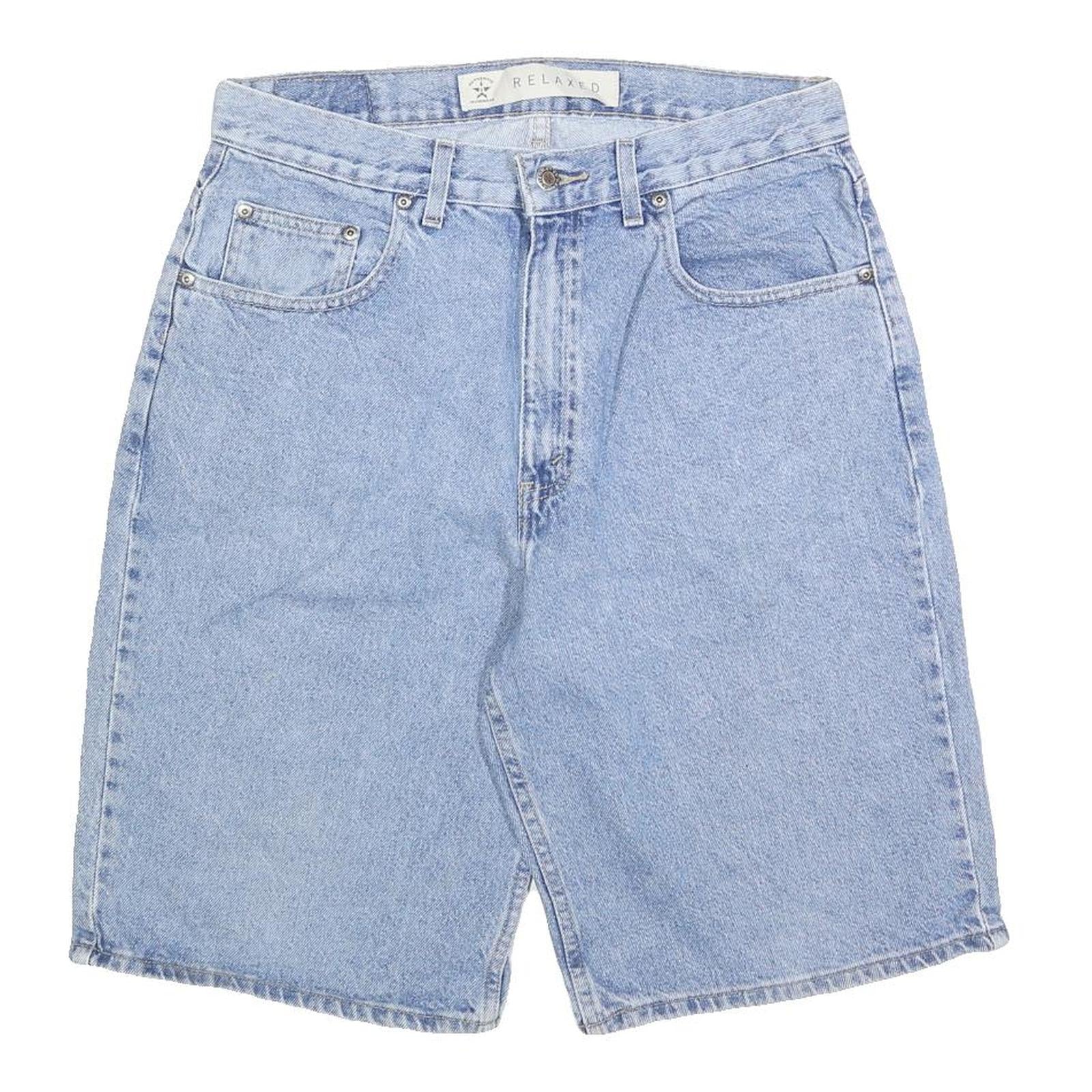 Buy ARIZONA JEAN COMPANY Mens Denim Blue Relaxed Fit M W32 Cotton Blend Shorts Refurbished - $22.09 ARIZONA JEAN COMPANY Mens Denim Blue Relaxed Fit M W32 Cotton Blend Shorts Refurbished - N/A refurbished available on Cerqular