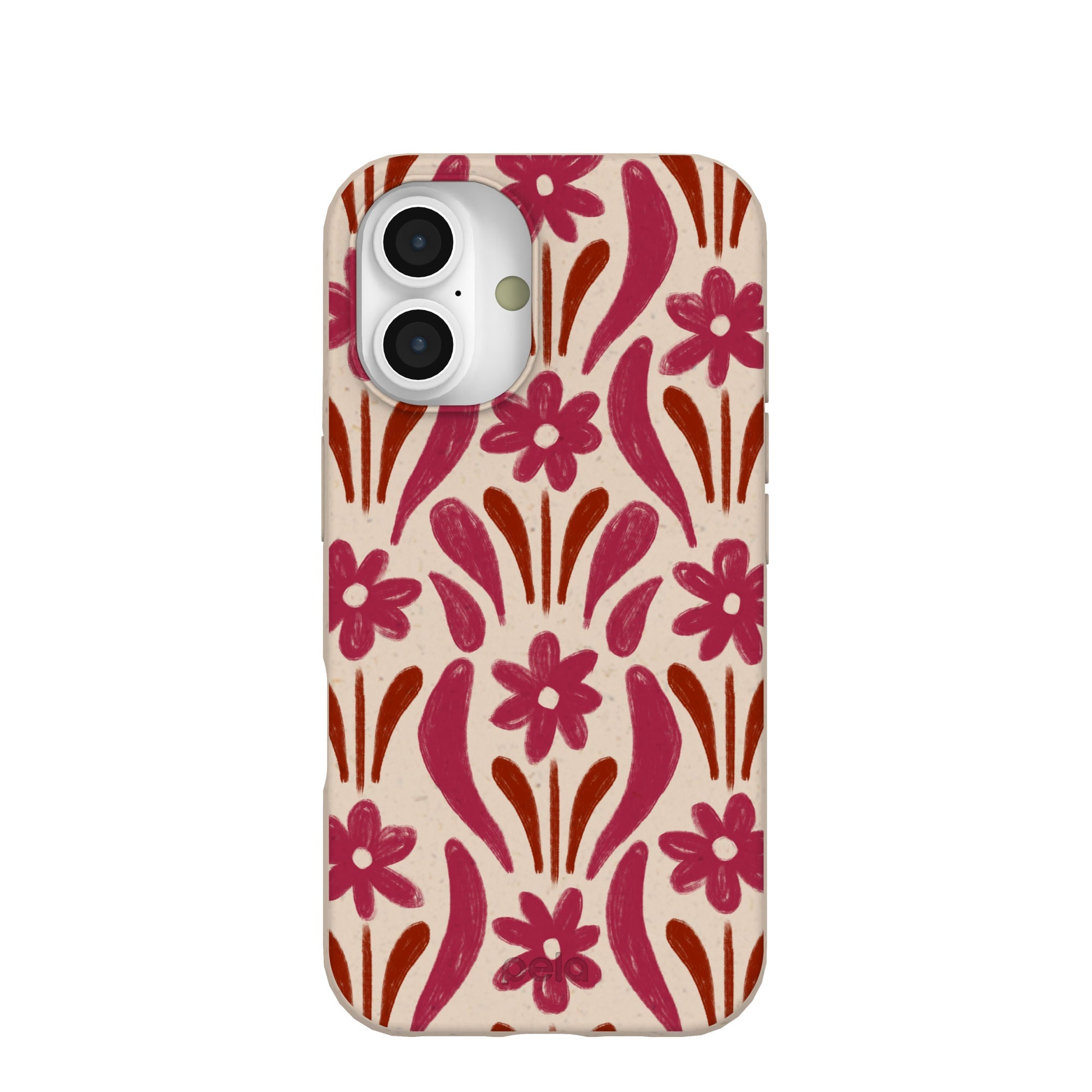 Seashell Flower Stack iPhone 16 Case Refurbished - Pela Case refurbished available on Cerqular