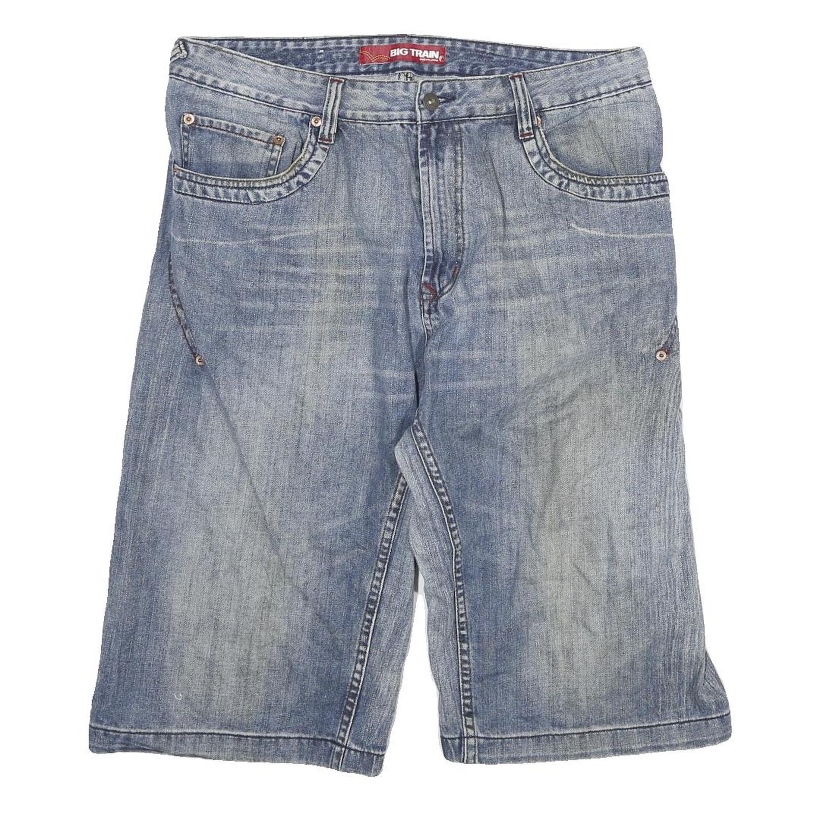 BIG TRAIN Mens Denim Blue Casual Shorts XL W34 Cotton Blend Relaxed Fit Refurbished - N/A refurbished available on Cerqular