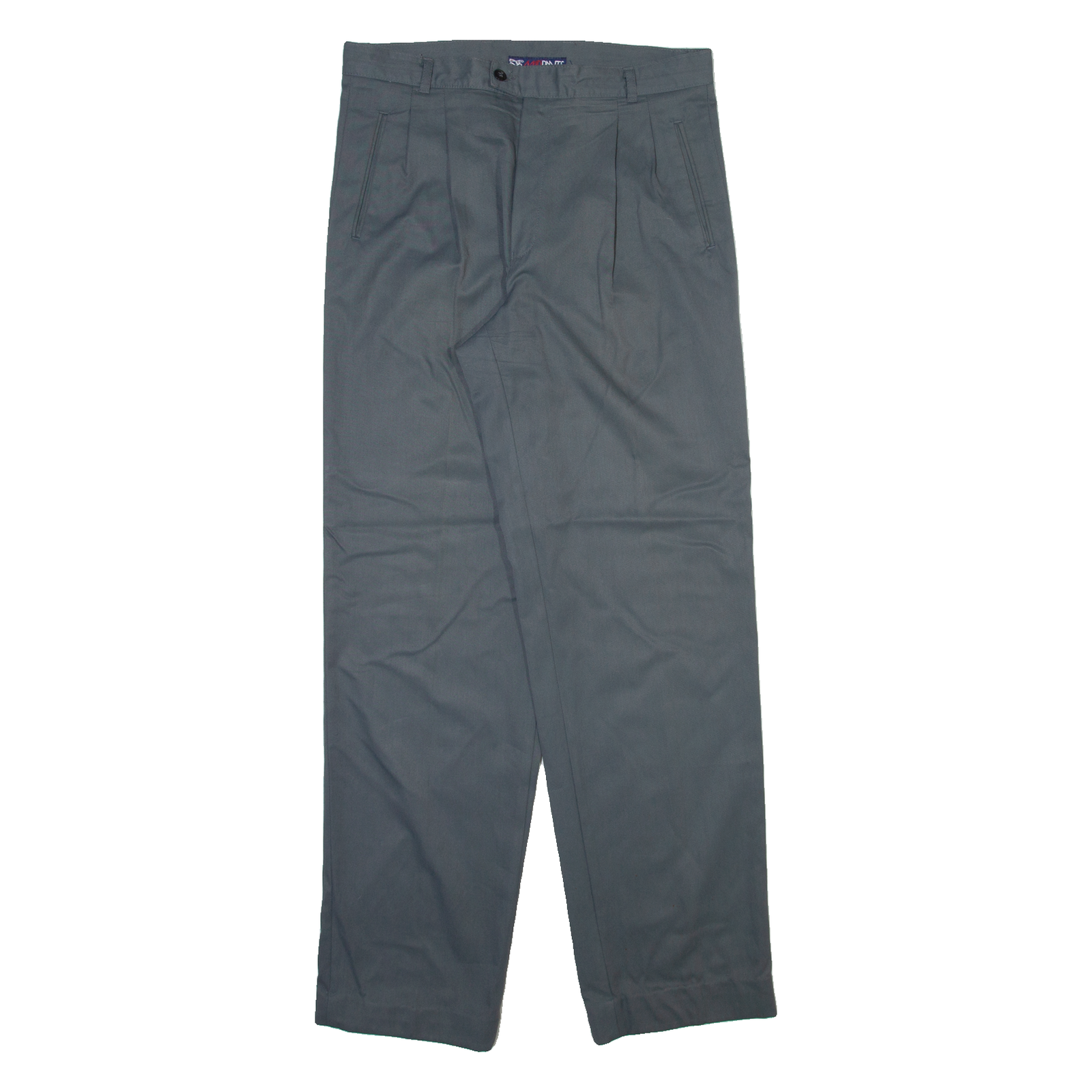MAD PANTS Mens Trousers Grey Regular Straight Viscose W32 L32 Refurbished - N/A refurbished available on Cerqular